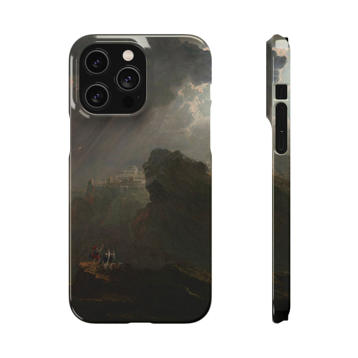 Joshua Commanding the Sun to Stand Still by John Martin - iPhone Slim Case