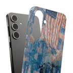 The Avenue in the Rain by Childe Hassam - Samsung Slim Case