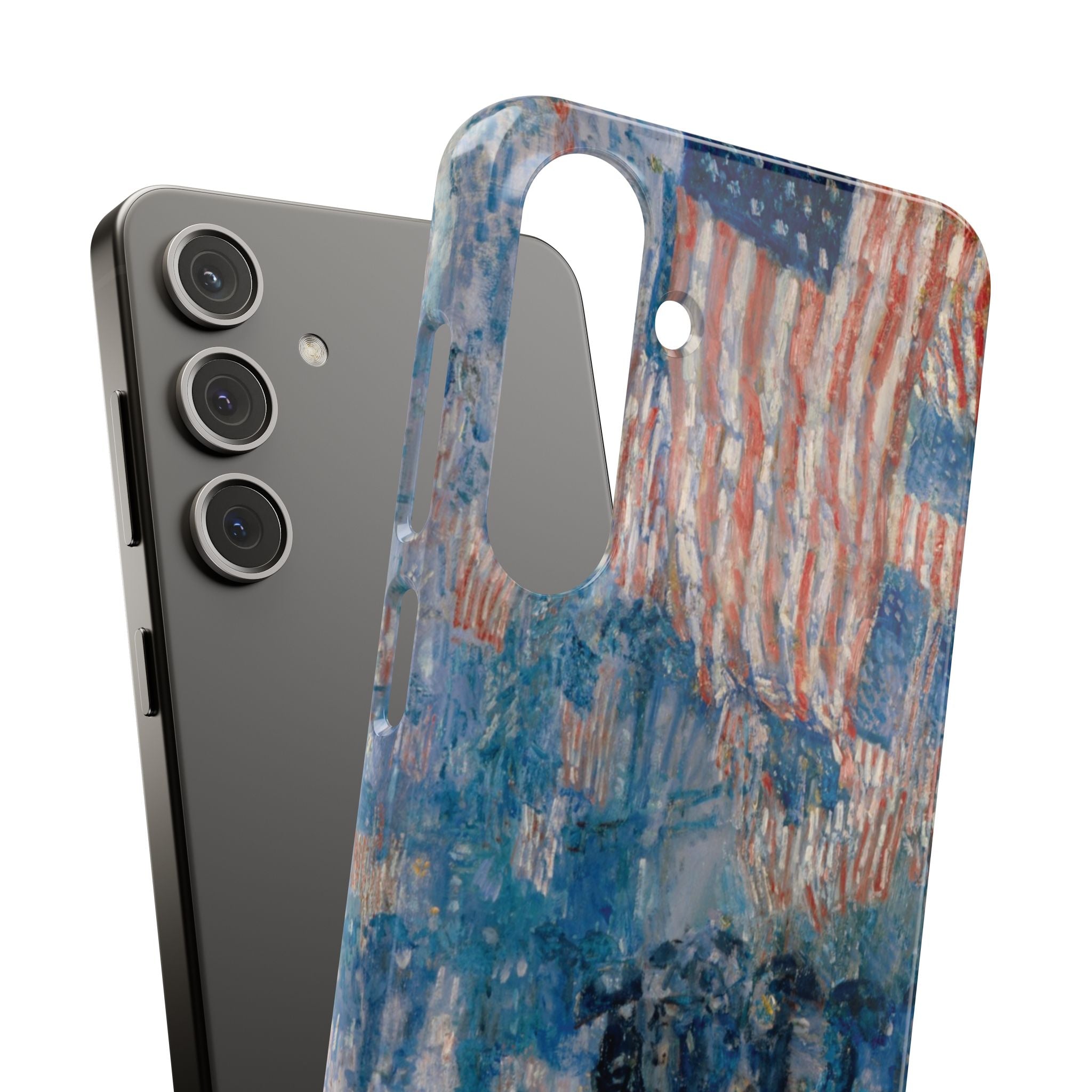 The Avenue in the Rain by Childe Hassam - Samsung Slim Case