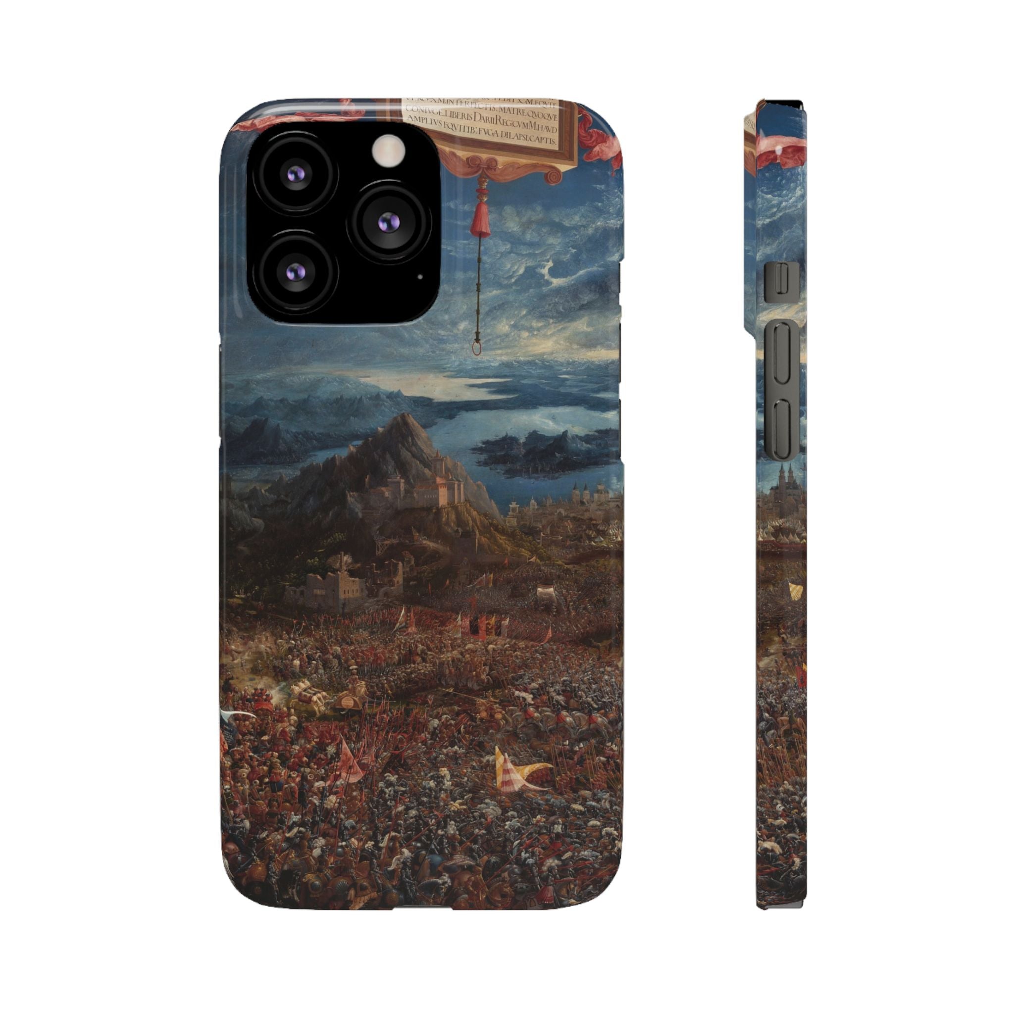 The Battle of Alexander at Issus by Albrecht Altdorfer - iPhone Slim Case