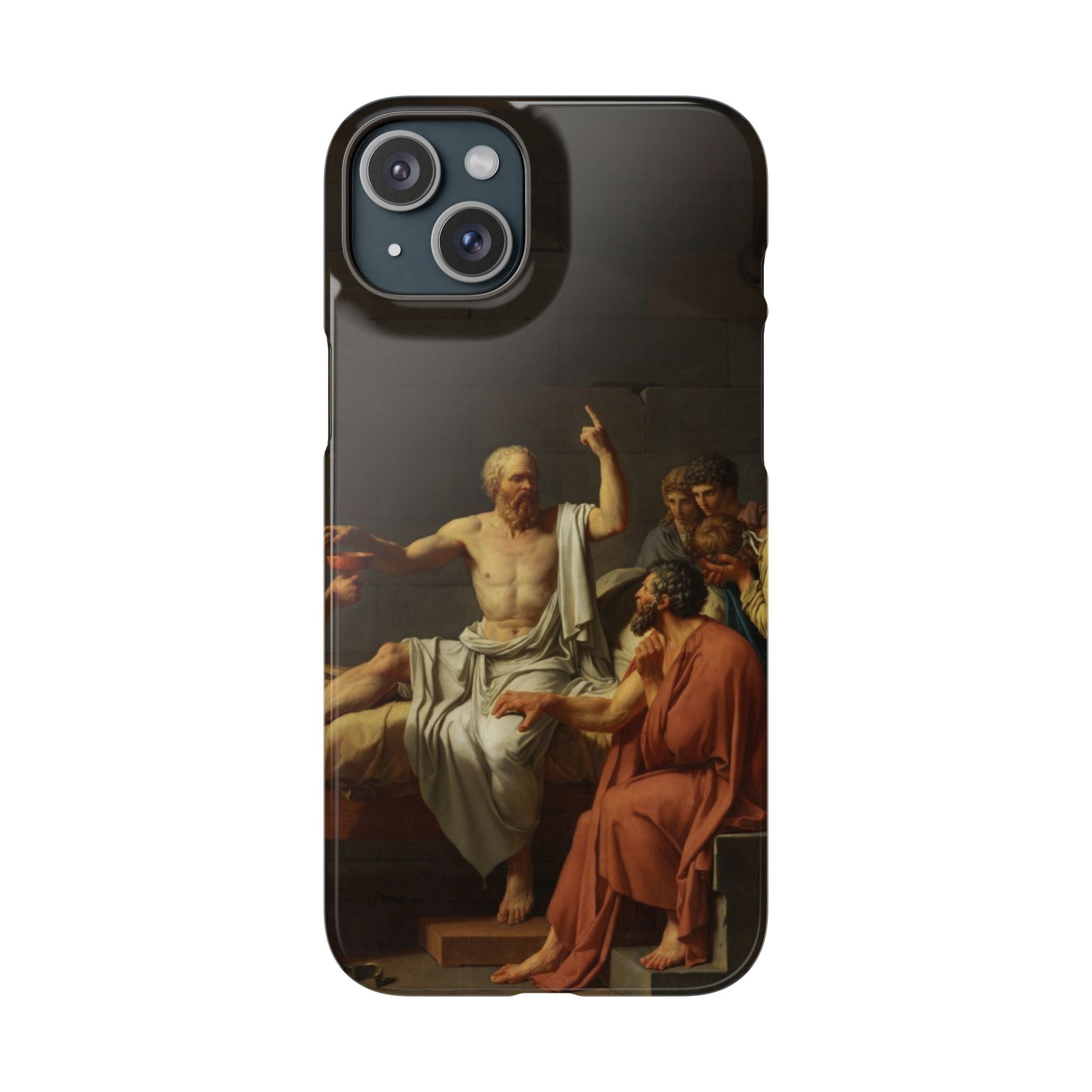 The Death of Socrates by Jacques-Louis David - iPhone Slim Case