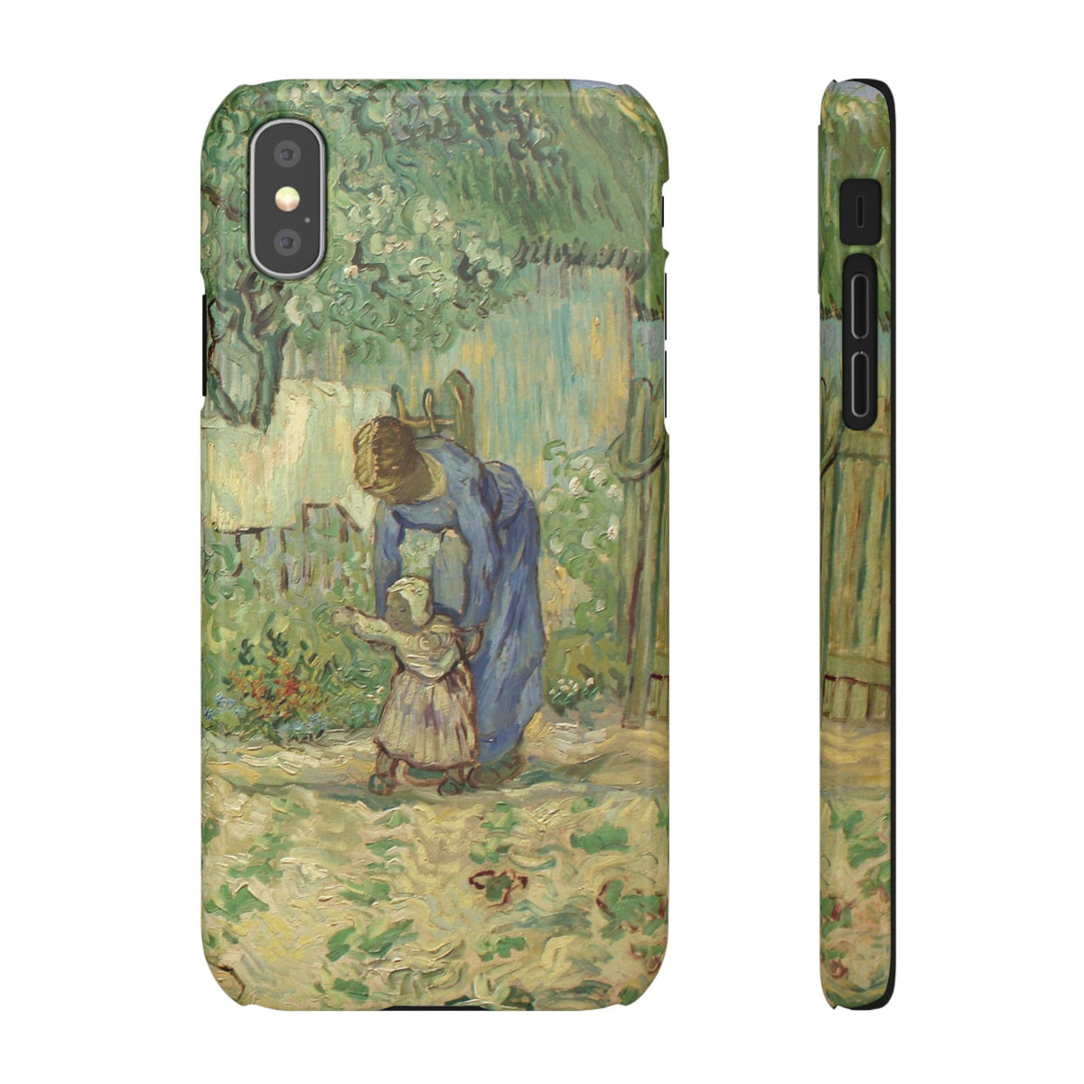 First Steps after Millet by Vincent van Gogh - iPhone Slim Case