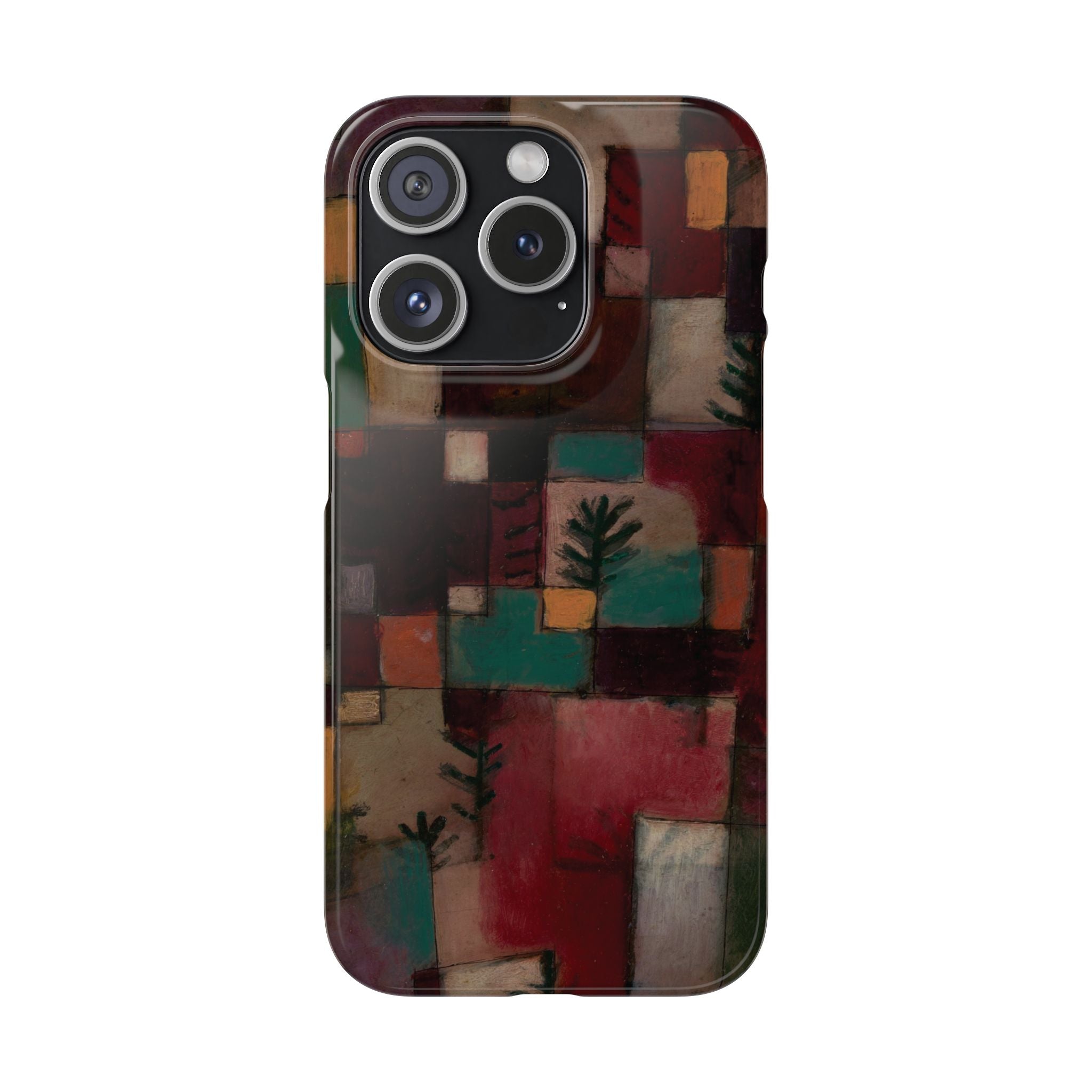 Redgreen and Violet-Yellow Rhythms by Paul Klee - iPhone Slim Case