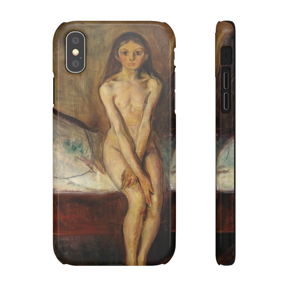 Puberty by Edvard Munch - iPhone Slim Case