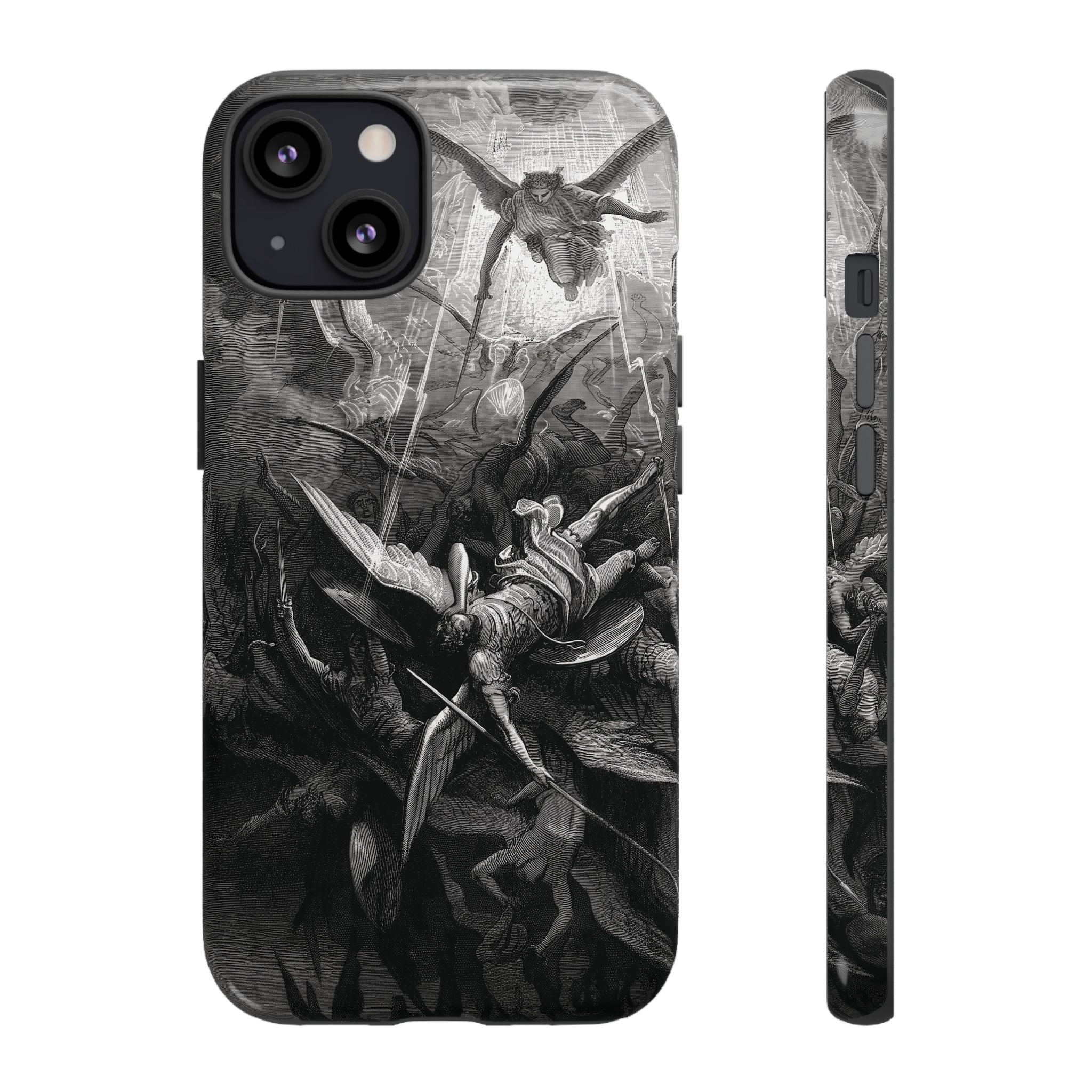 Paradise Lost | The Battle in Heaven by Gustave Doré - iPhone Tough Case