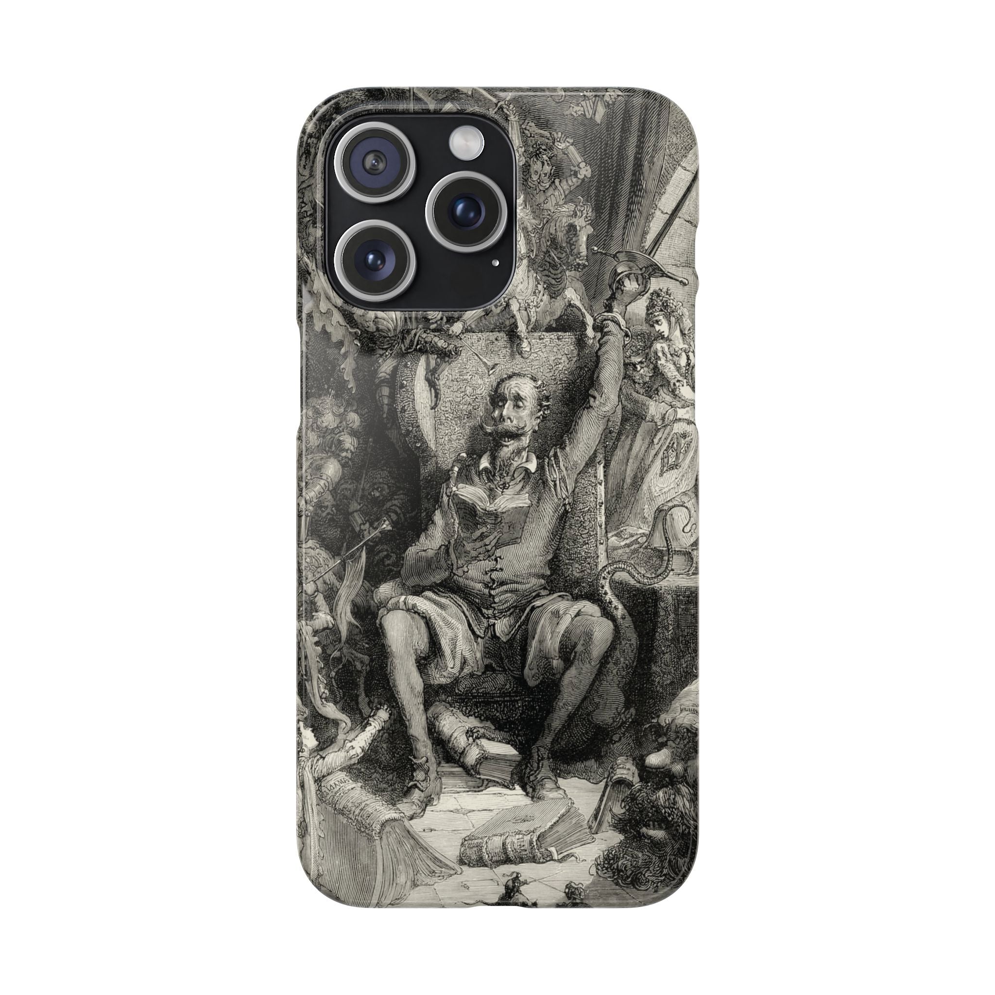 Don Quixote and His Visions by Gustave Doré - iPhone Slim Case