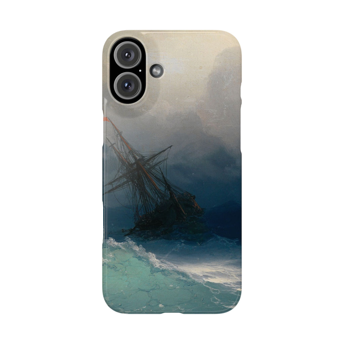 Ship on Stormy Seas by Ivan Aivazovsky - iPhone Slim Case
