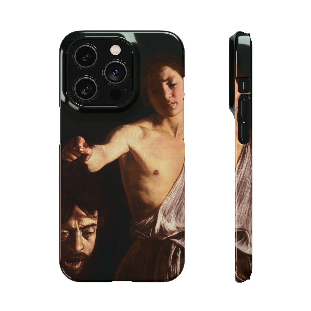 David with the Head of Goliath by Caravaggio - iPhone Slim Case