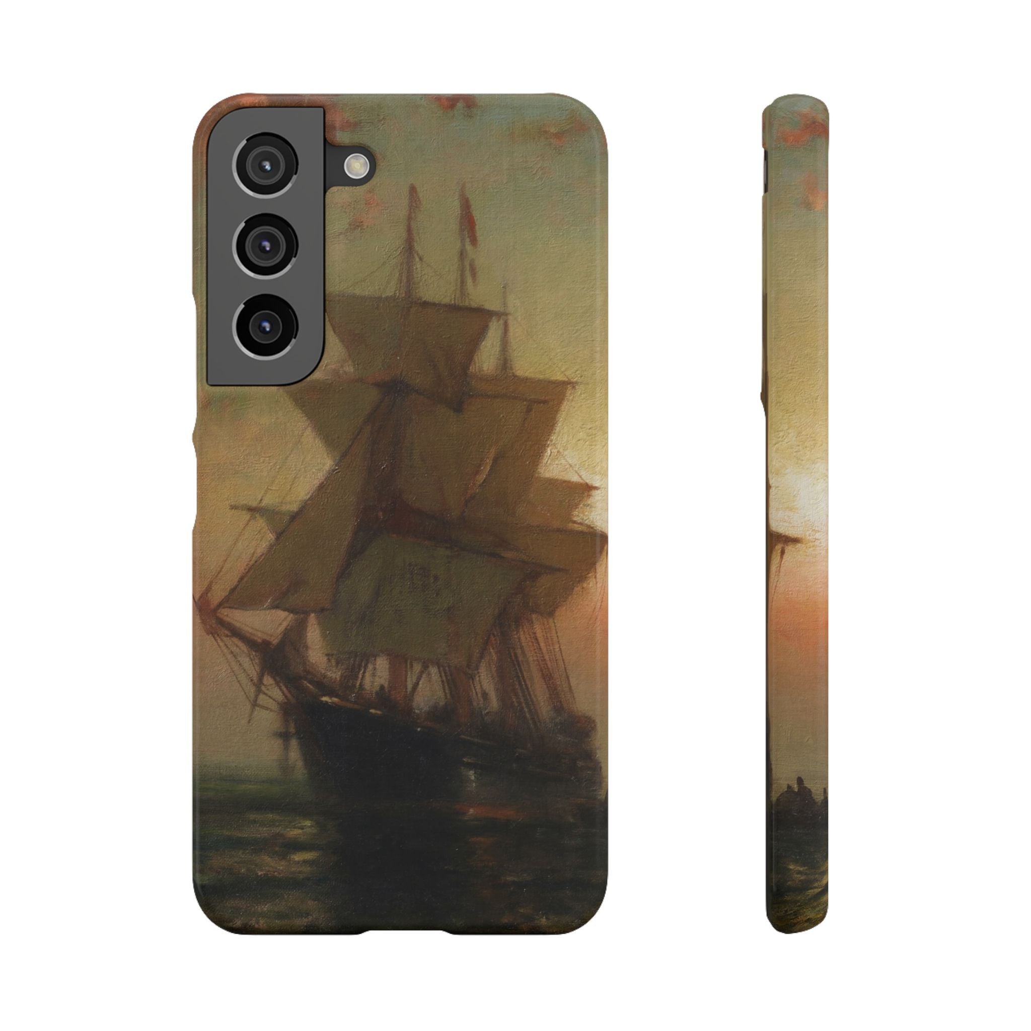 Ships at Night by Edward Moran - Samsung Slim Case