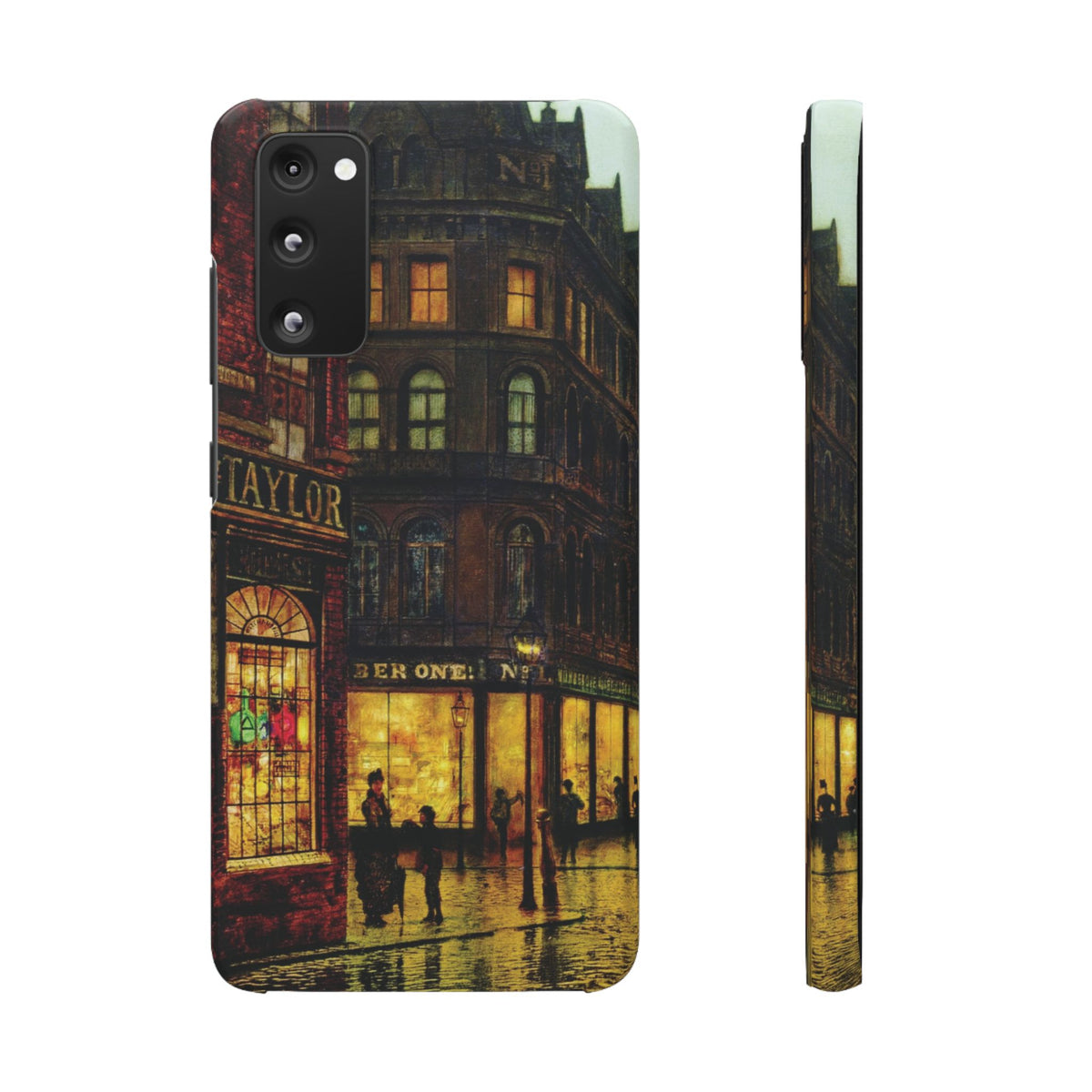 Boar Lane Leeds by John Atkinson Grimshaw - Samsung Slim Case