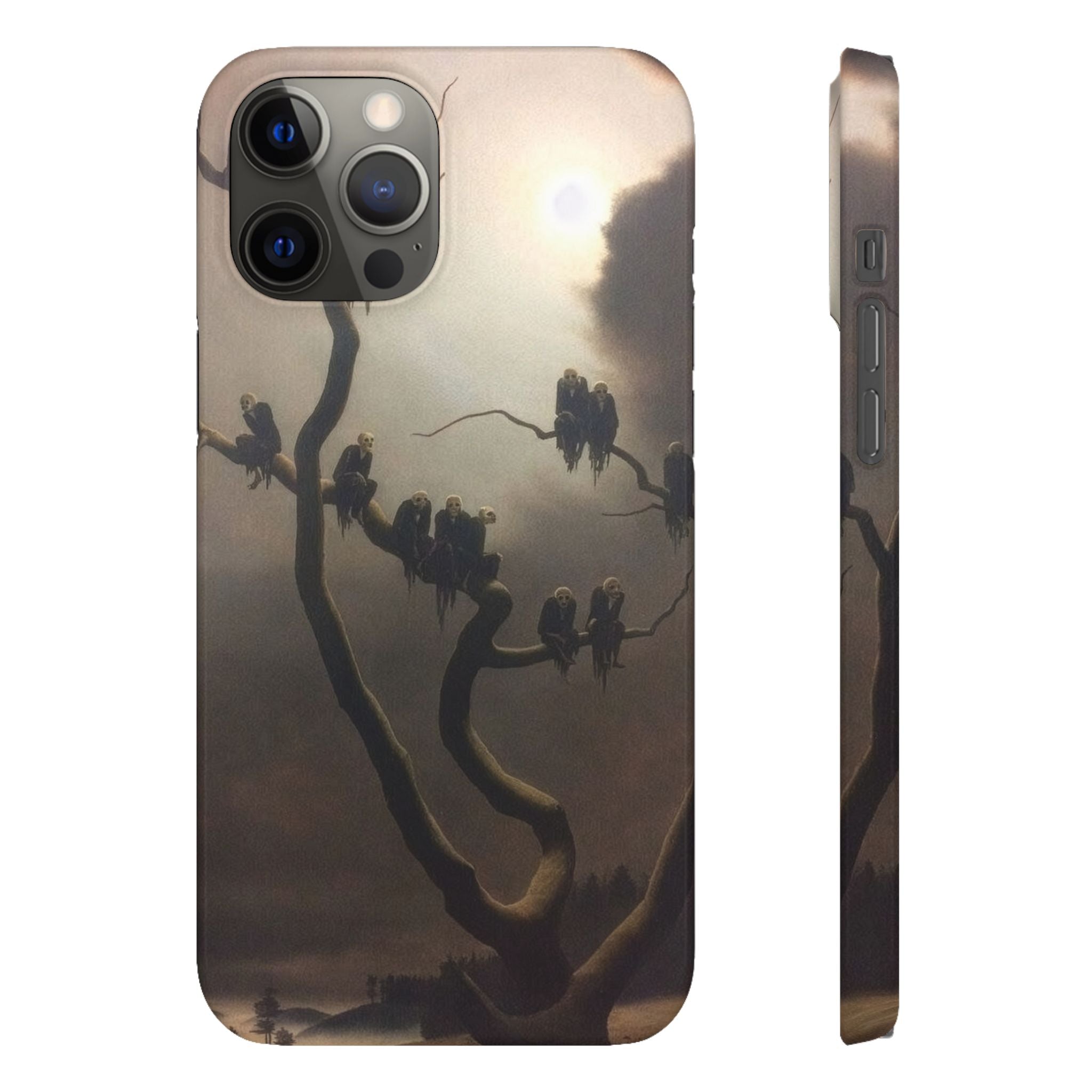 Ghosts on a Tree by Franz Sedlacek - iPhone Slim Case
