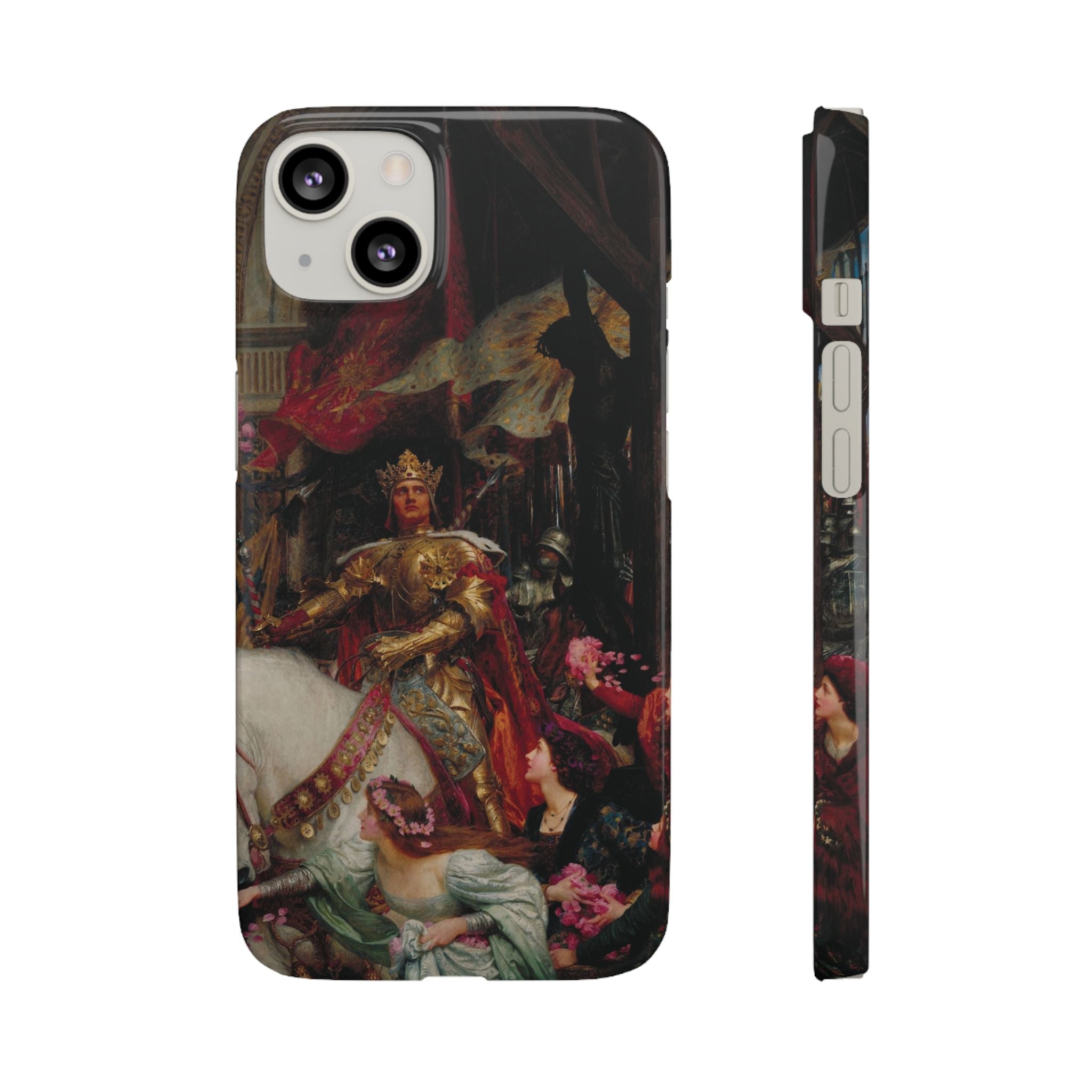 The Two Crowns by Frank Dicksee - iPhone Slim Case