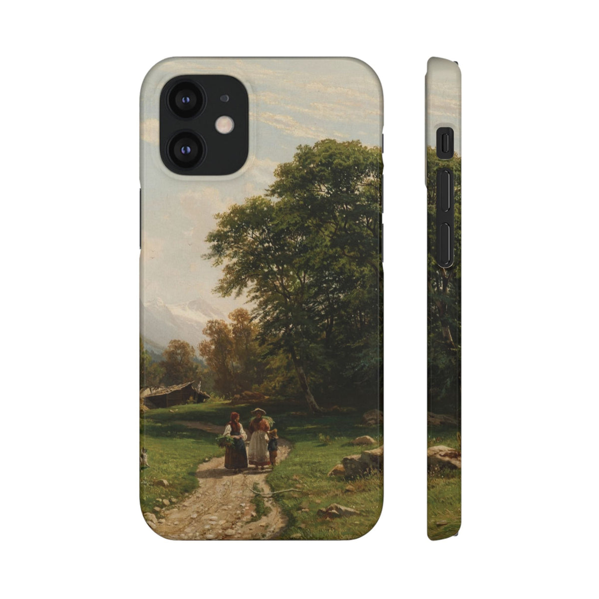 Swiss Landscape by Ivan Ivanovich Shishkin - iPhone Slim Case