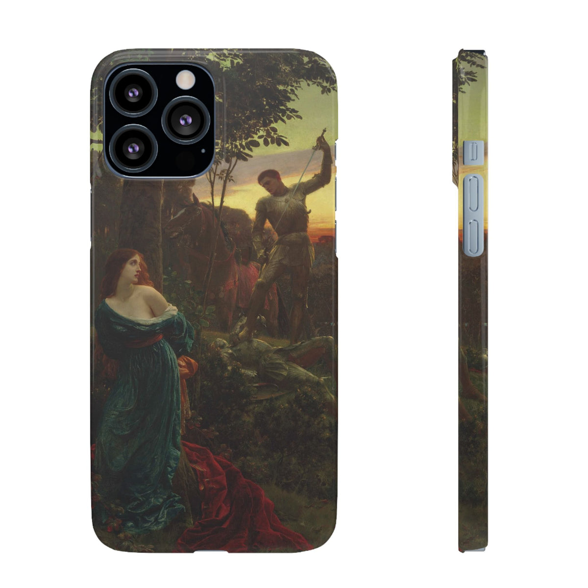 Chivalry by Frank Dicksee - iPhone Slim Case