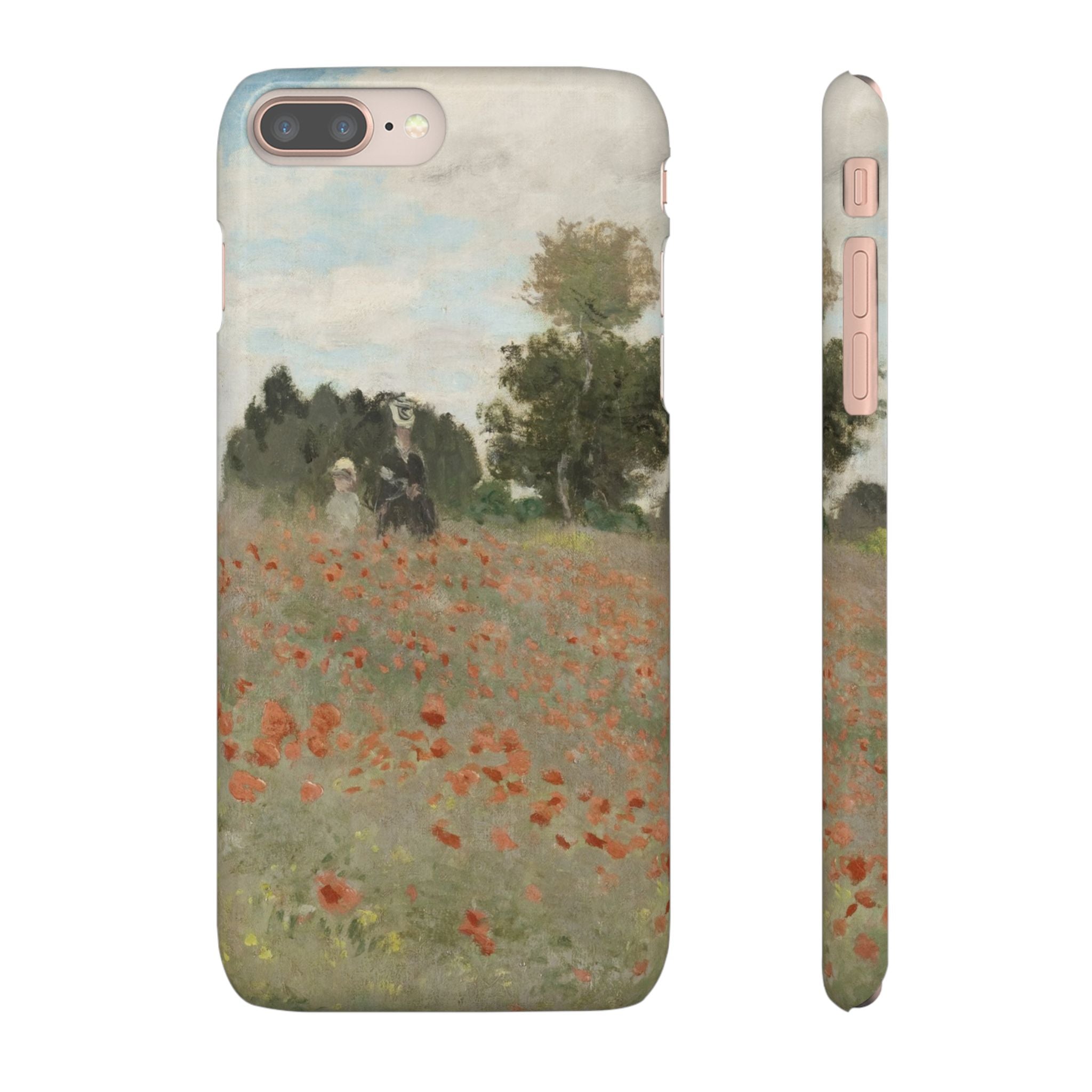 The Poppy Field by Claude Monet - iPhone Slim Case