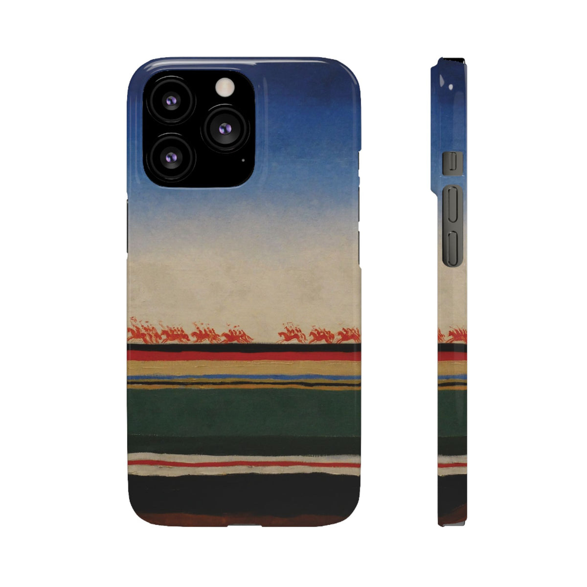 Red Cavalry Riding by Kazimir Malevich - iPhone Slim Case