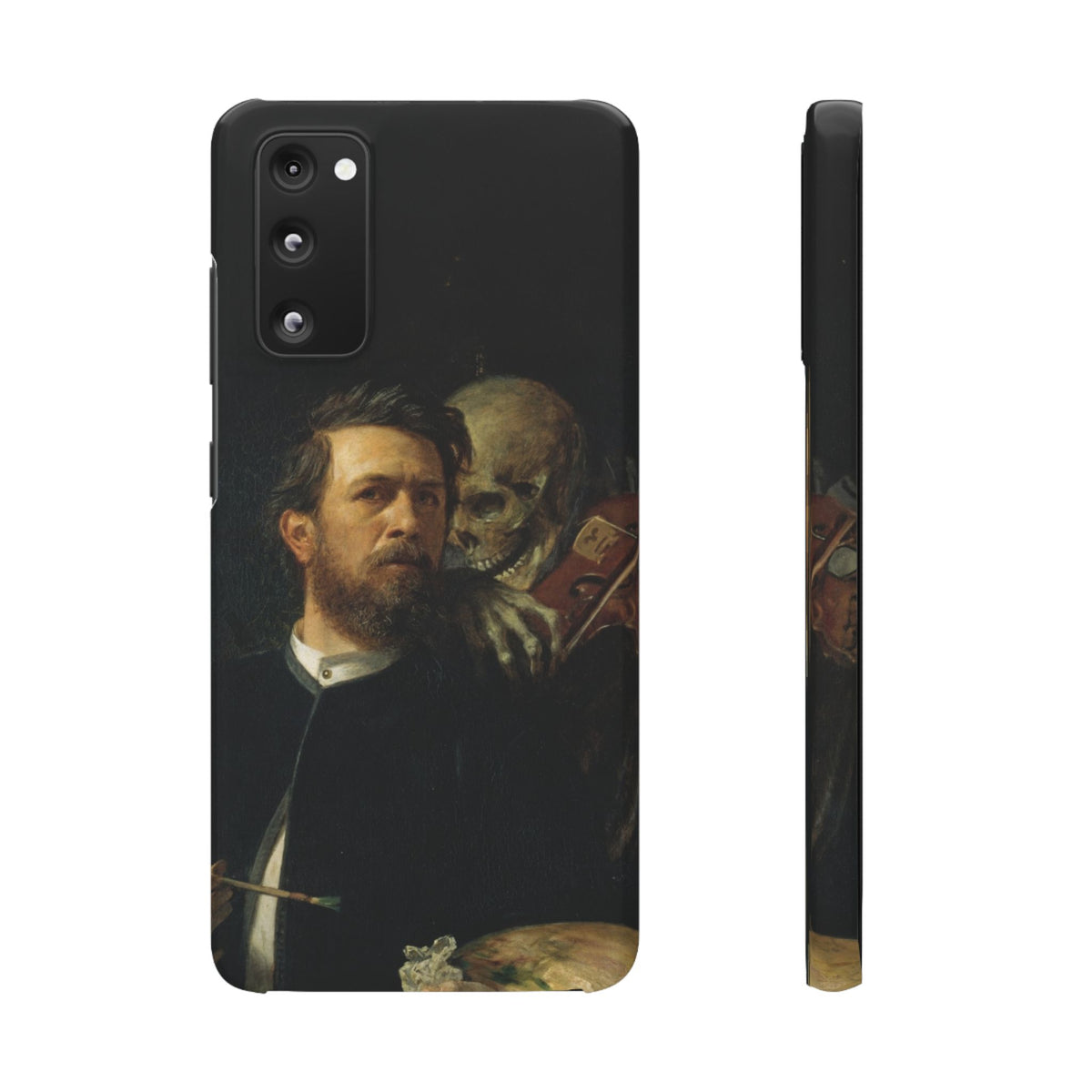 Self Portrait with Death Playing the Fiddle by Arnold Böcklin - Samsung Slim Case