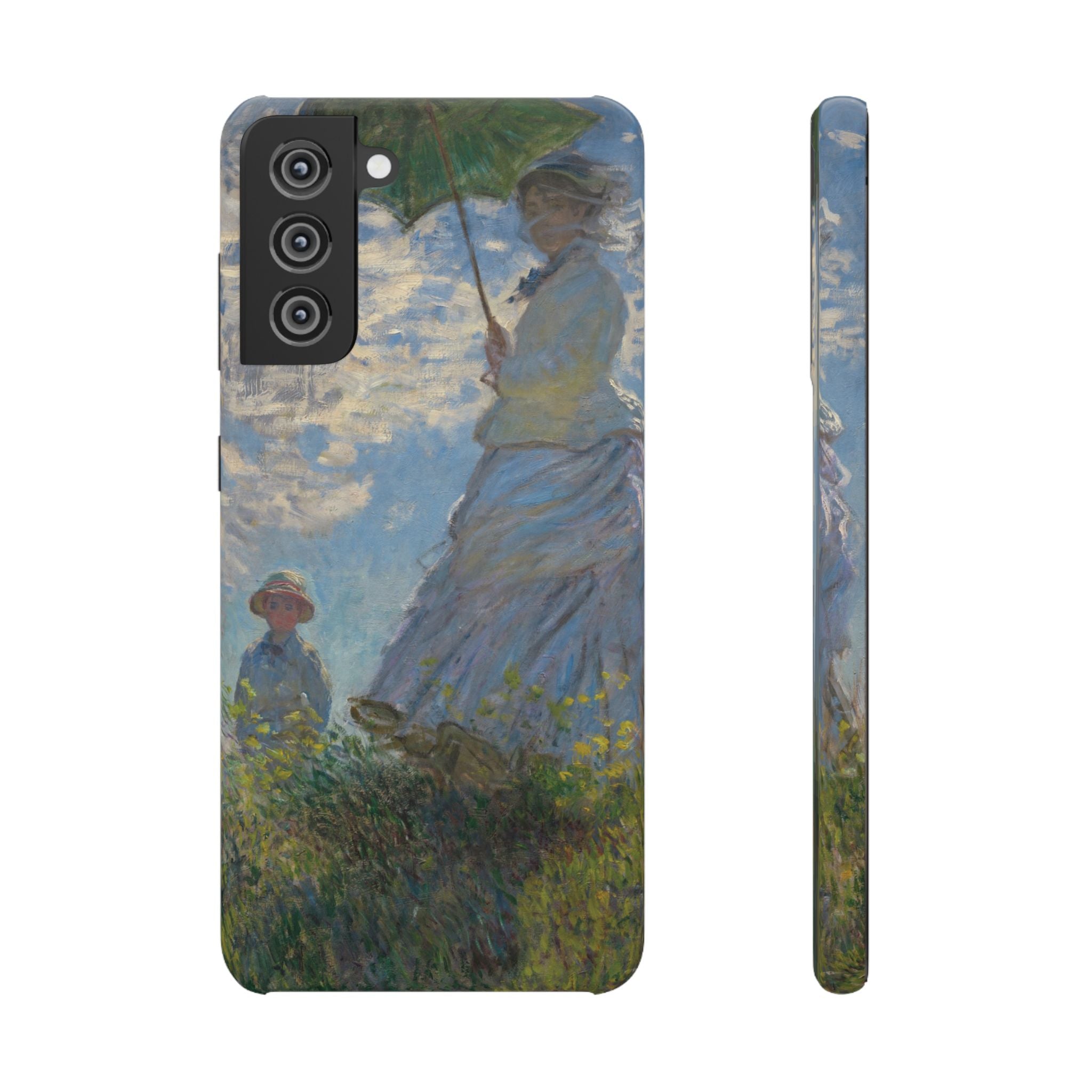 Madame Monet and Her Son by Claude Monet - Samsung Slim Case