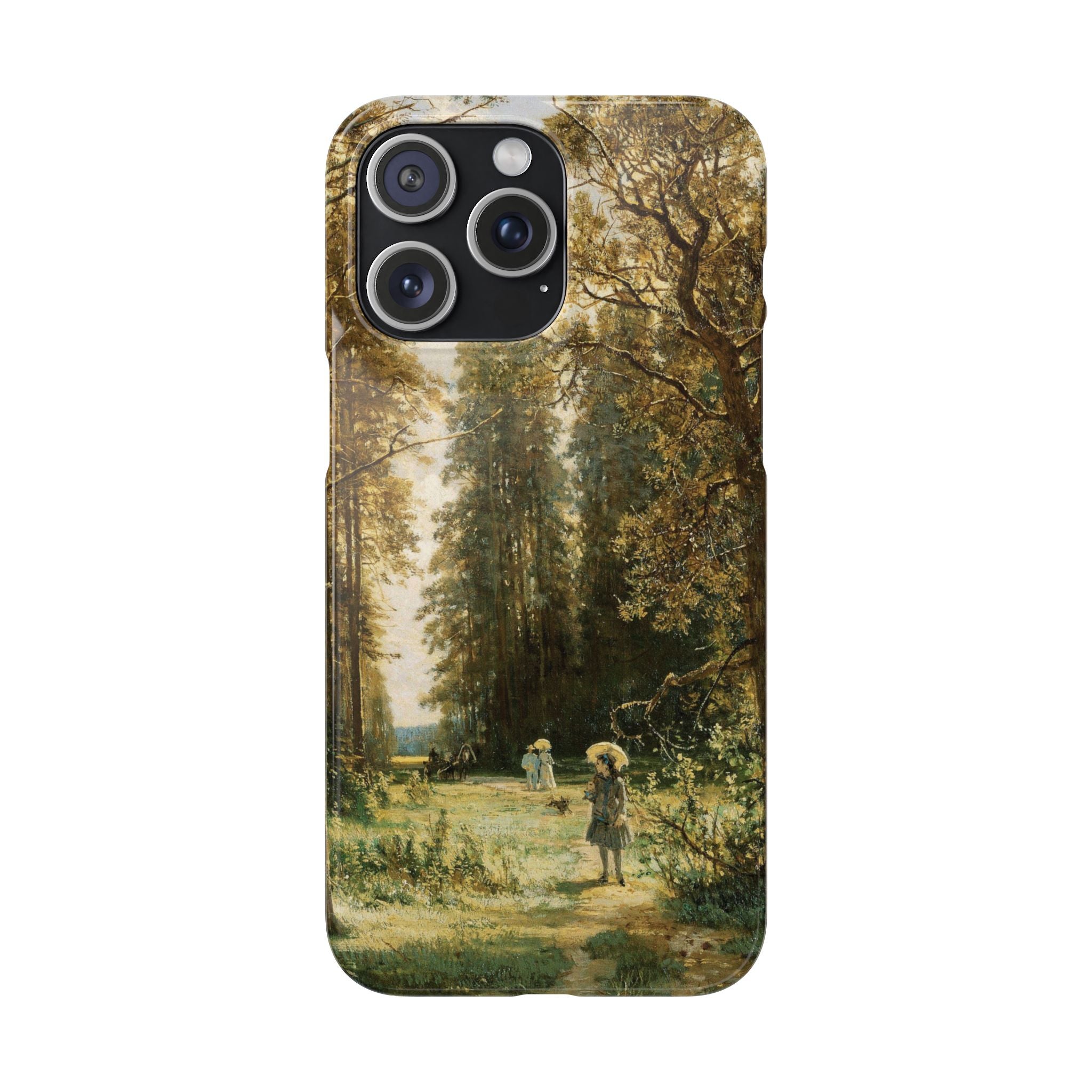 The Path in the Forest by Ivan Ivanovich Shishkin - iPhone Slim Case