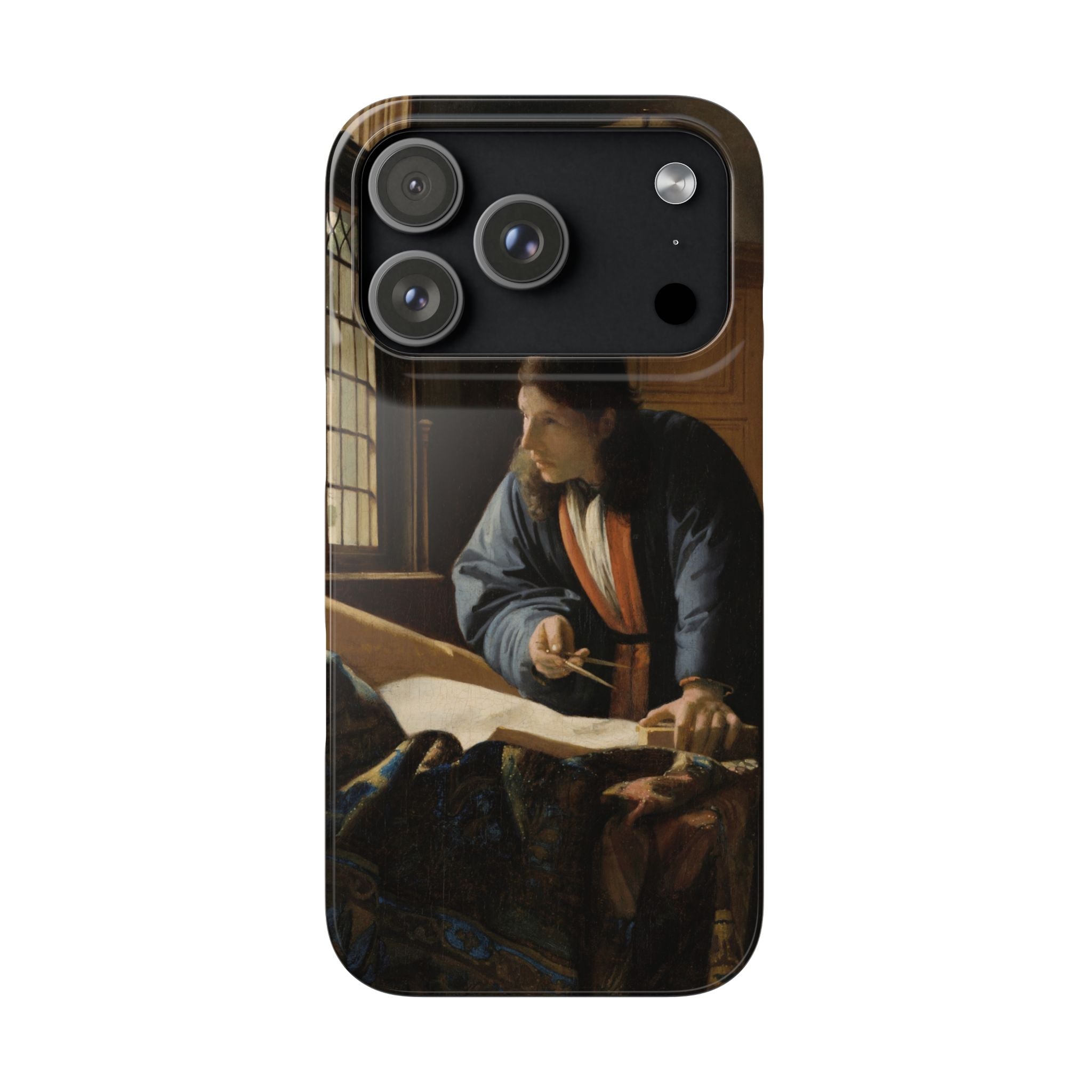 The Geographer by Johannes Vermeer - iPhone Slim Case