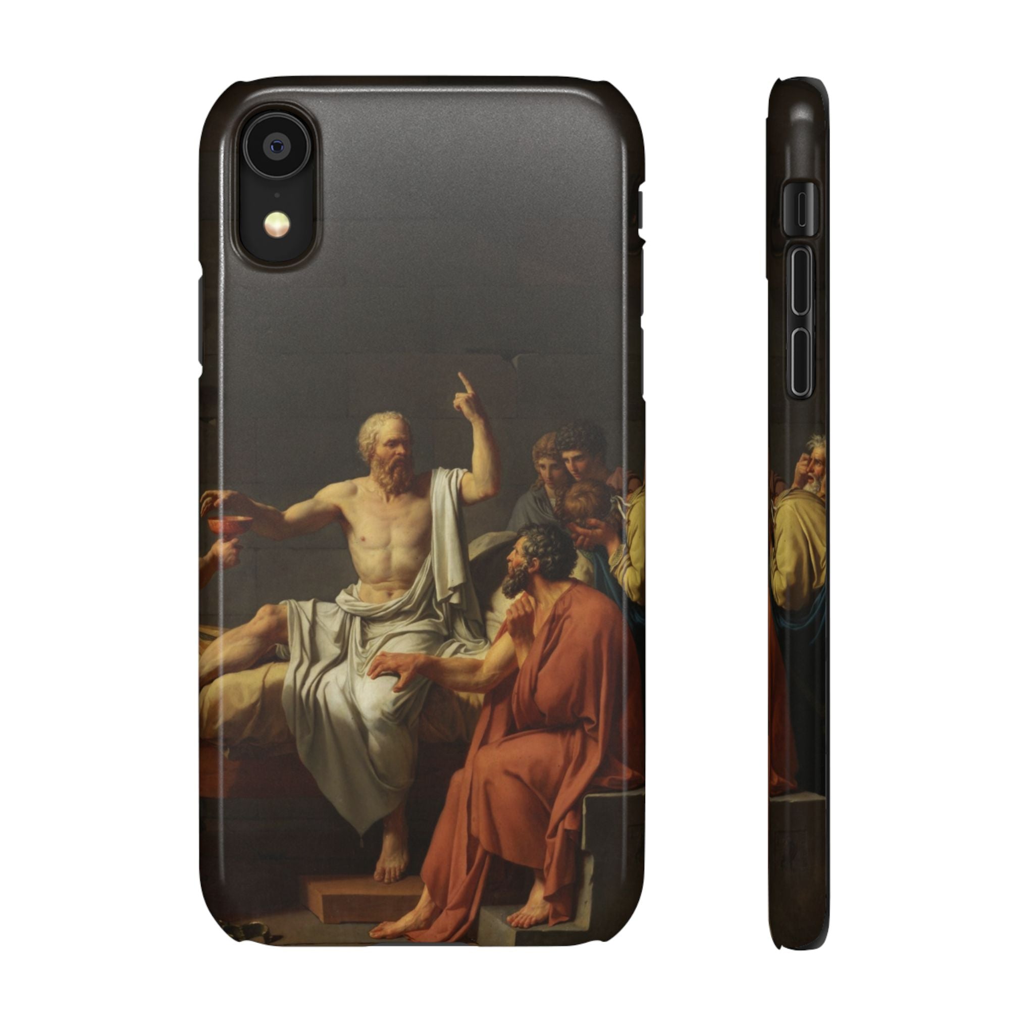 The Death of Socrates by Jacques-Louis David - iPhone Slim Case