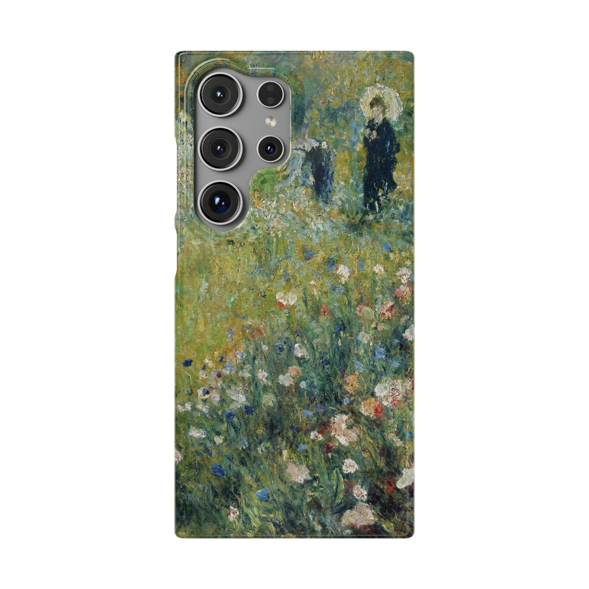 Woman with a Parasol in a Garden by Pierre Auguste Renoir - Samsung Slim Case