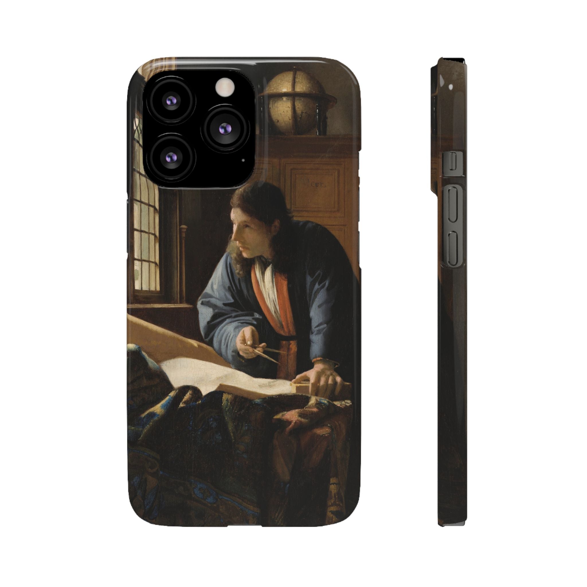 The Geographer by Johannes Vermeer - iPhone Slim Case