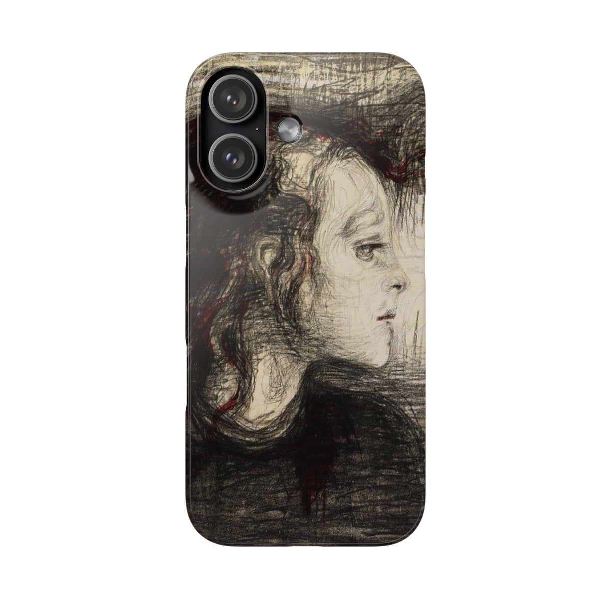 The Sick Child by Edvard Munch - iPhone Slim Case