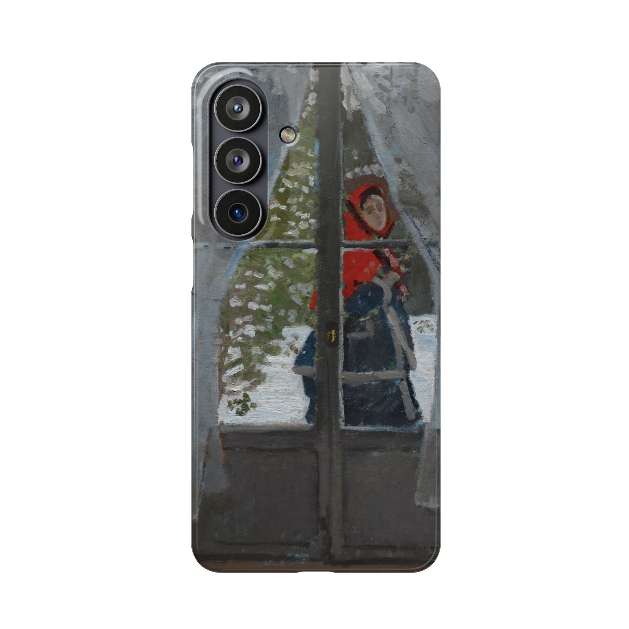 Le mouchoir rouge by Claude Monet - Samsung Slim Case