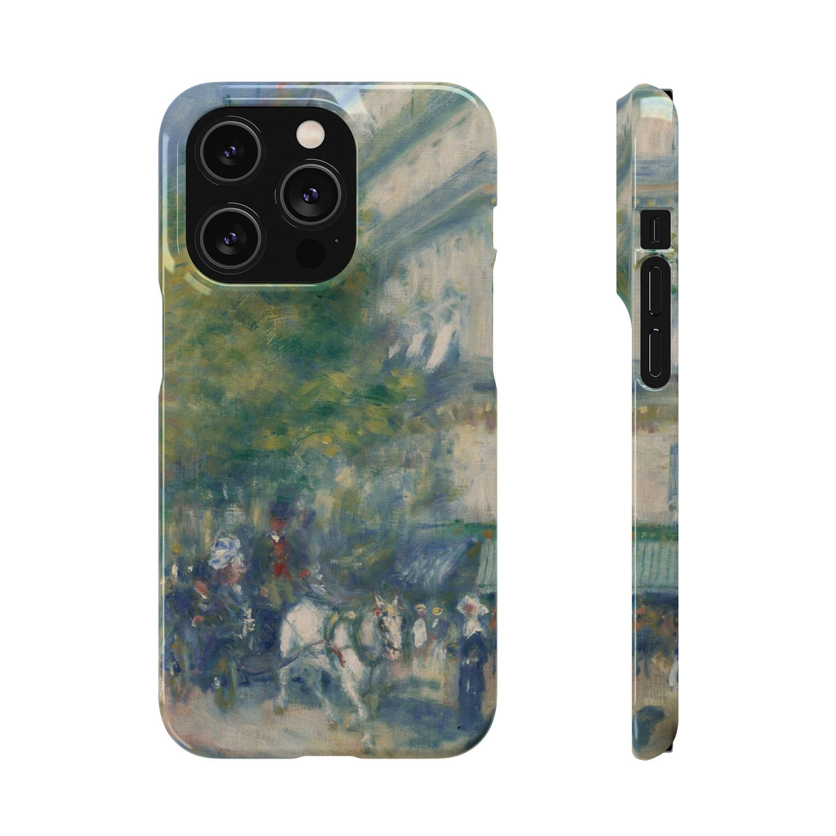 The Grands Boulevards by Pierre Auguste Renoir - iPhone Slim Case