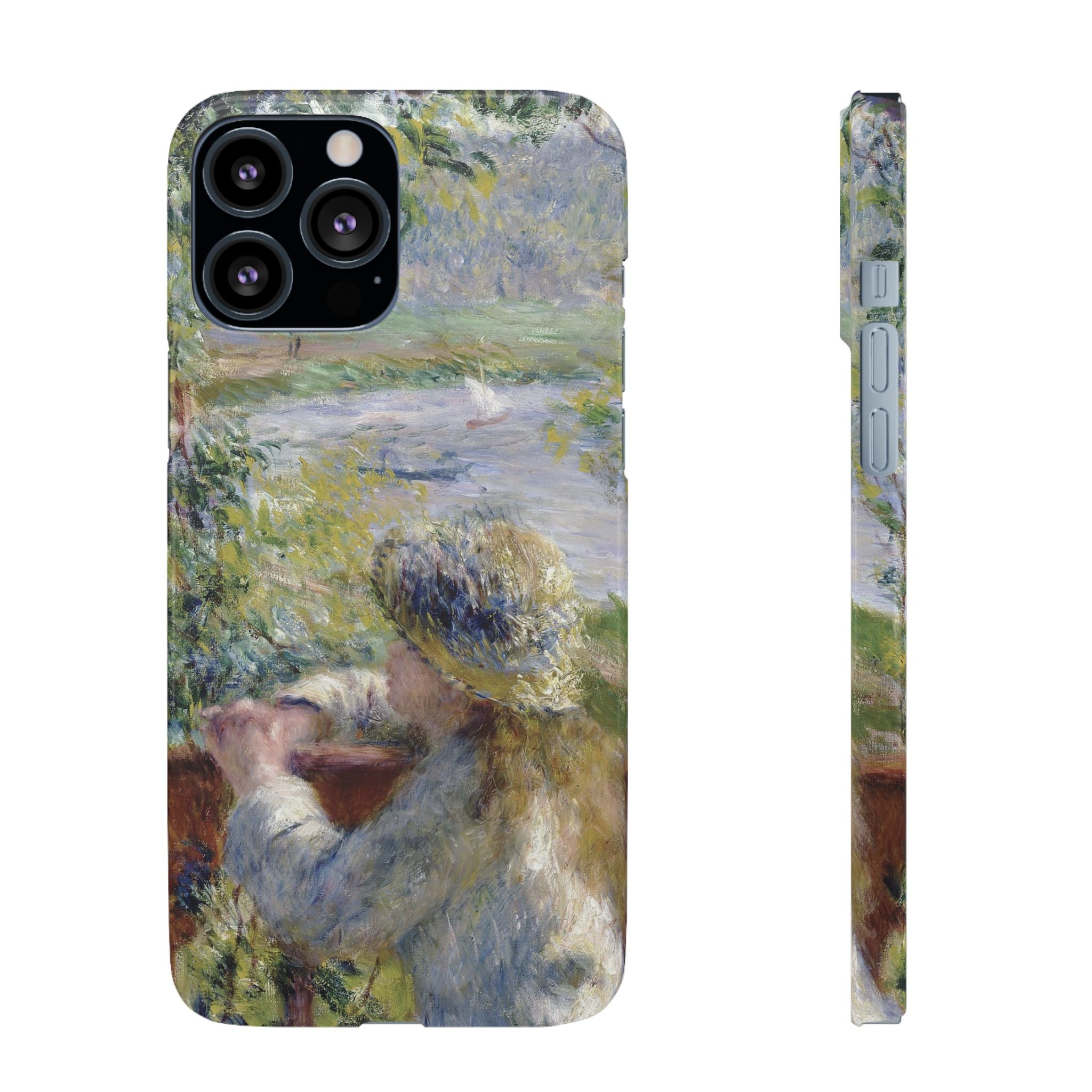 By the Water by Pierre Auguste Renoir - iPhone Slim Case