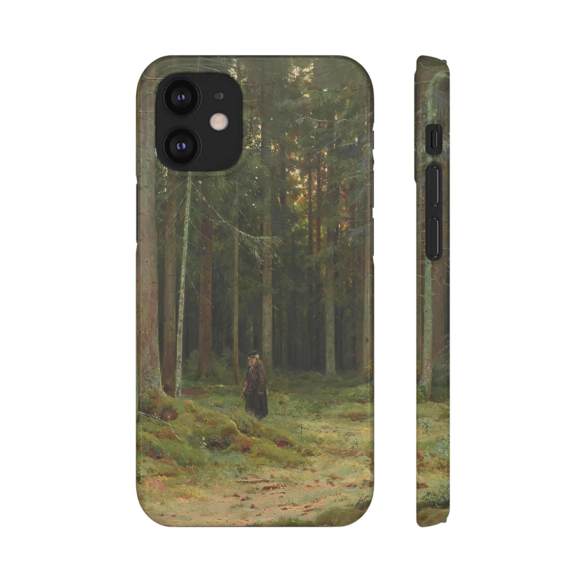 In the Forest of Countess Mordvinova Petergof by Ivan Ivanovich Shishkin - iPhone Slim Case
