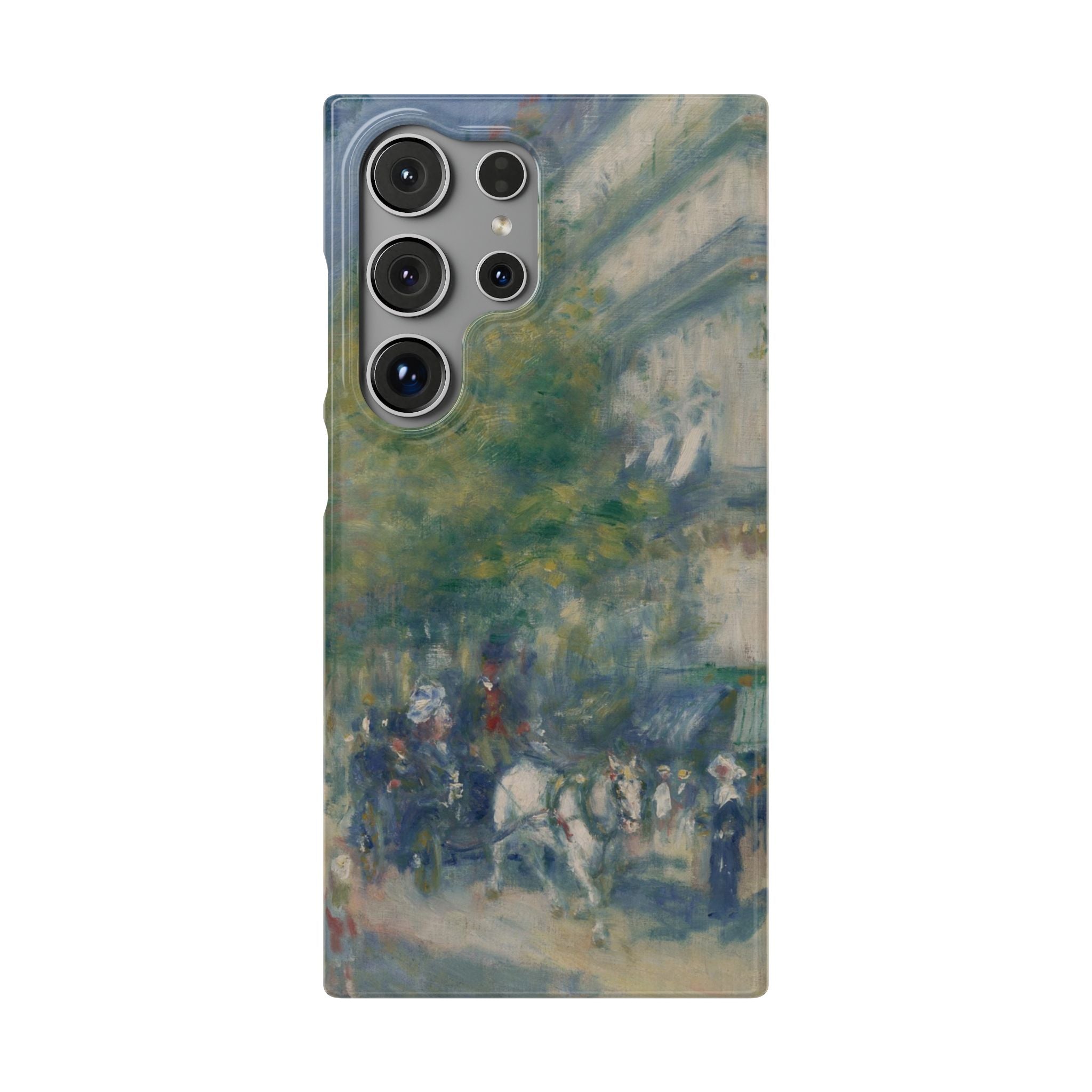 The Grands Boulevards by Pierre Auguste Renoir - Samsung Slim Case