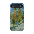 Two Poplars in the Alpilles near Saint-Rémy by Vincent van Gogh - iPhone Slim Case