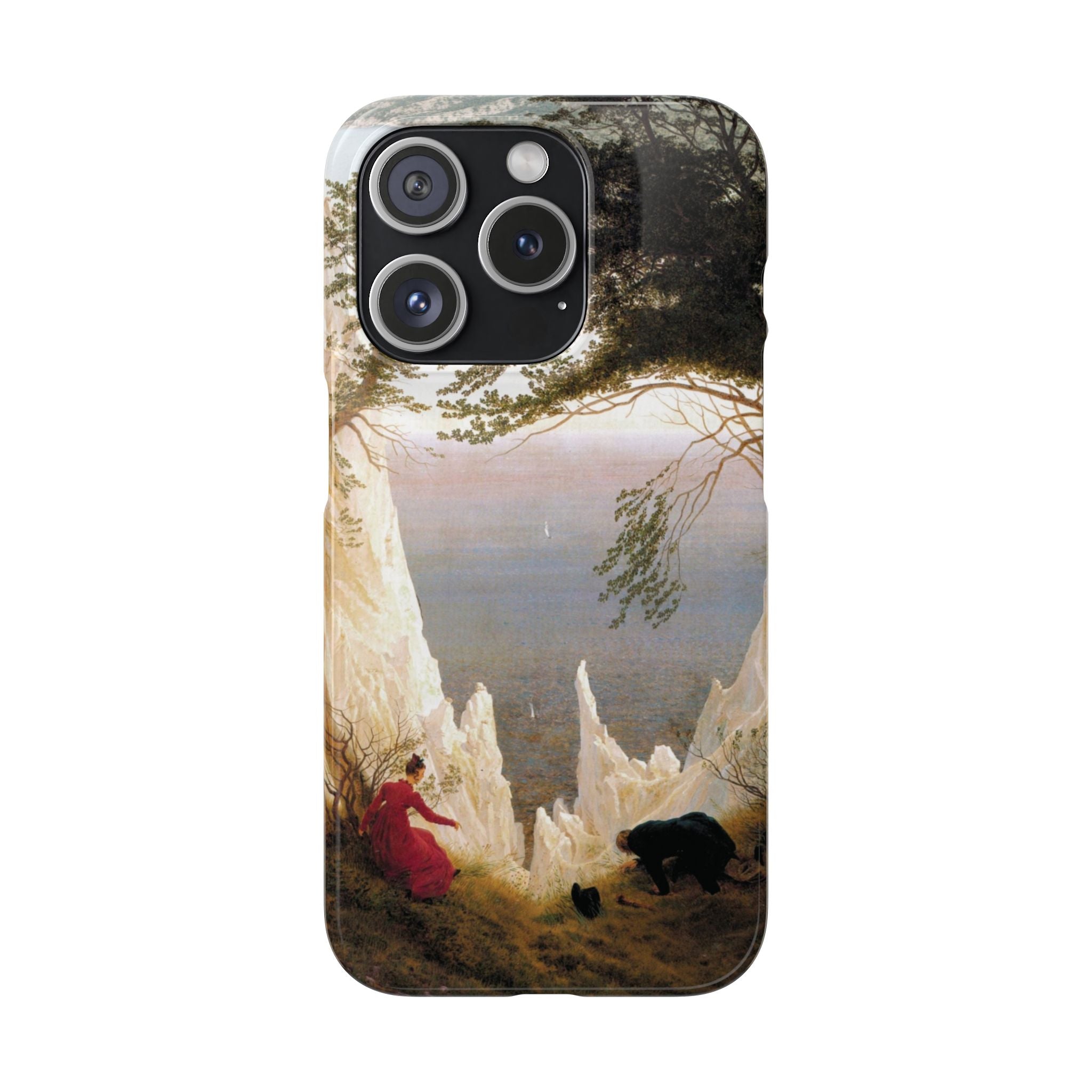 Chalk Cliffs on Rügen by Caspar David Friedrich - iPhone Slim Case