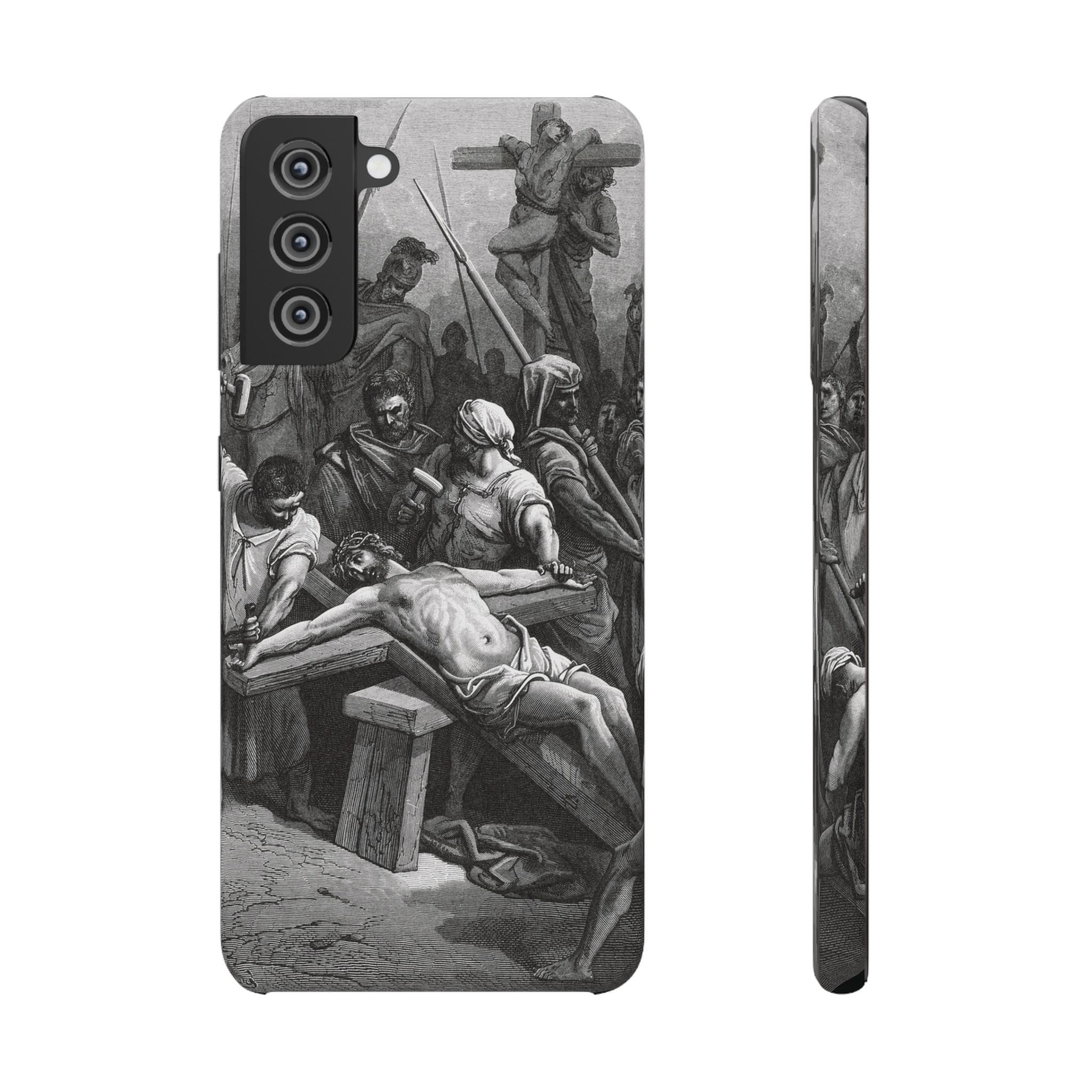 Crucifixion of Jesus by Gustave Doré - Samsung Slim Case