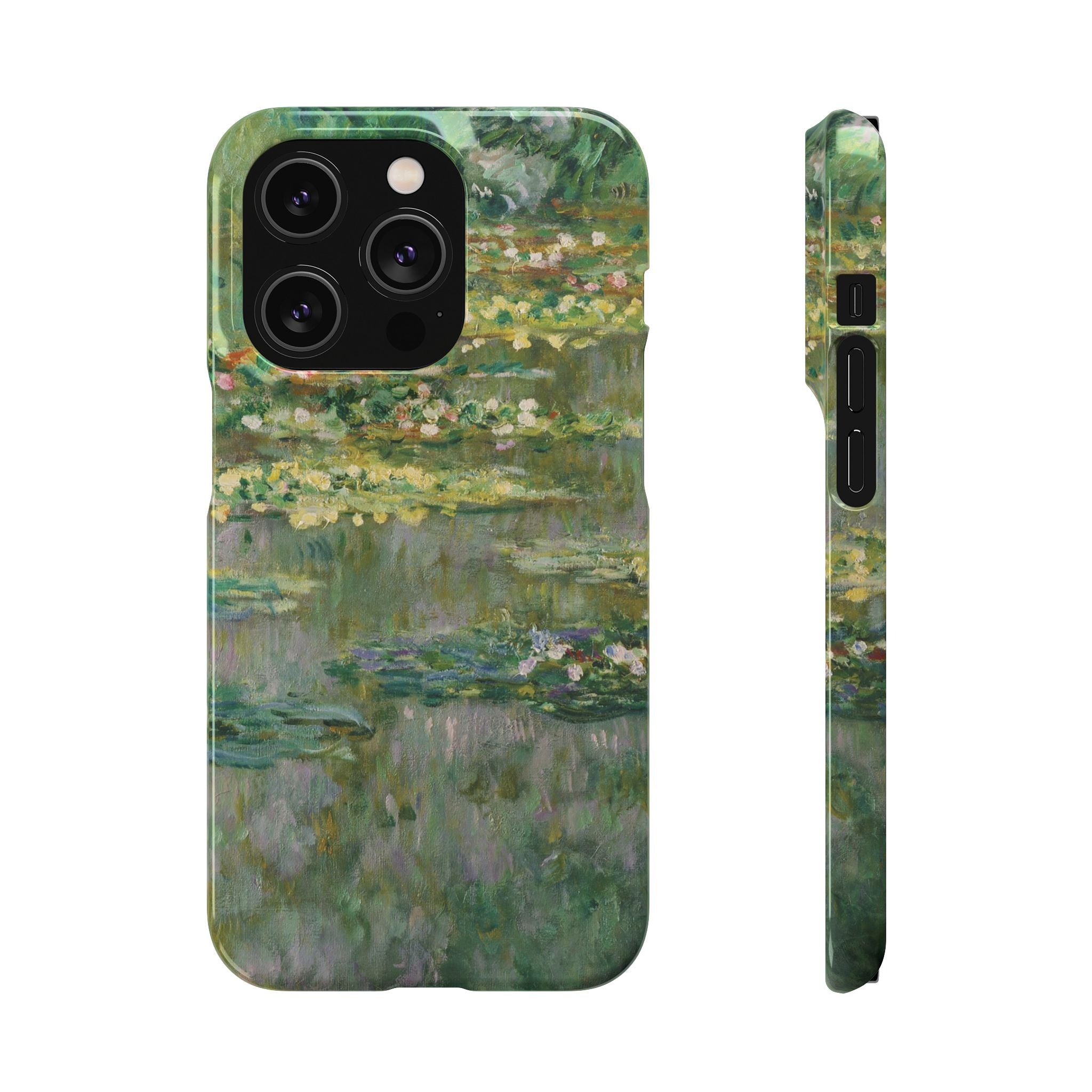 Le Bassin des Nymphéas by Claude Monet - iPhone Slim Case