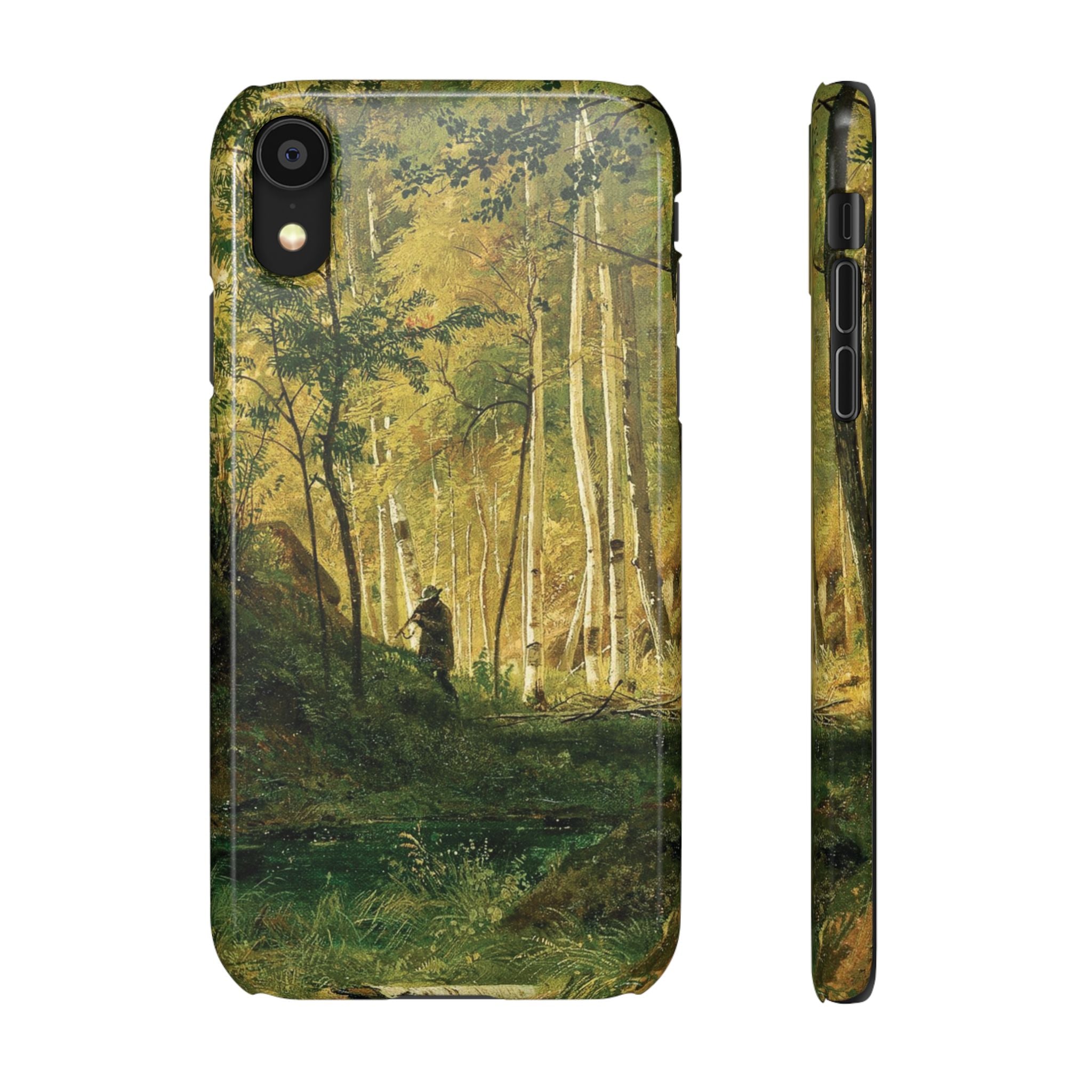 Landscape with a Hunter Valaam Island by Ivan Ivanovich Shishkin - iPhone Slim Case
