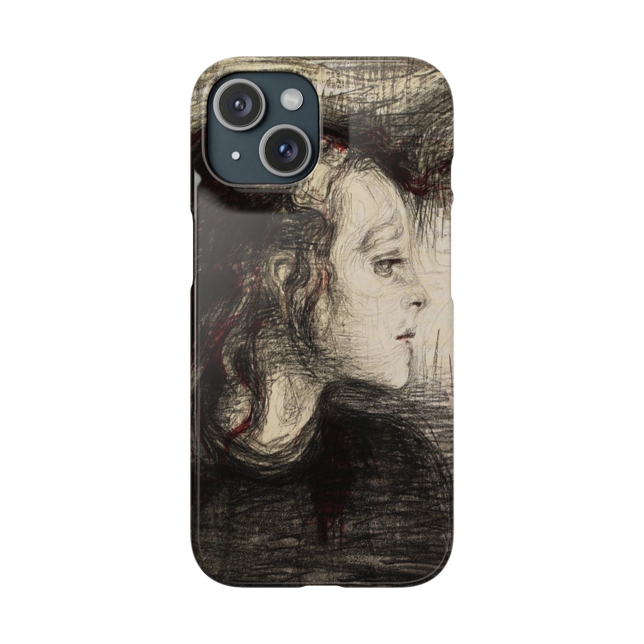 The Sick Child by Edvard Munch - iPhone Slim Case