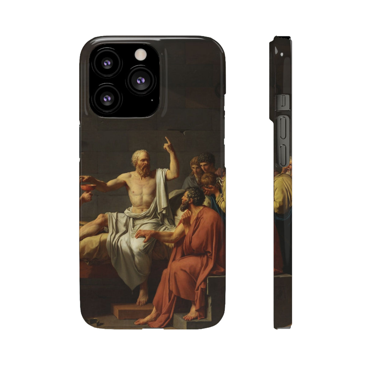 The Death of Socrates by Jacques-Louis David - iPhone Slim Case