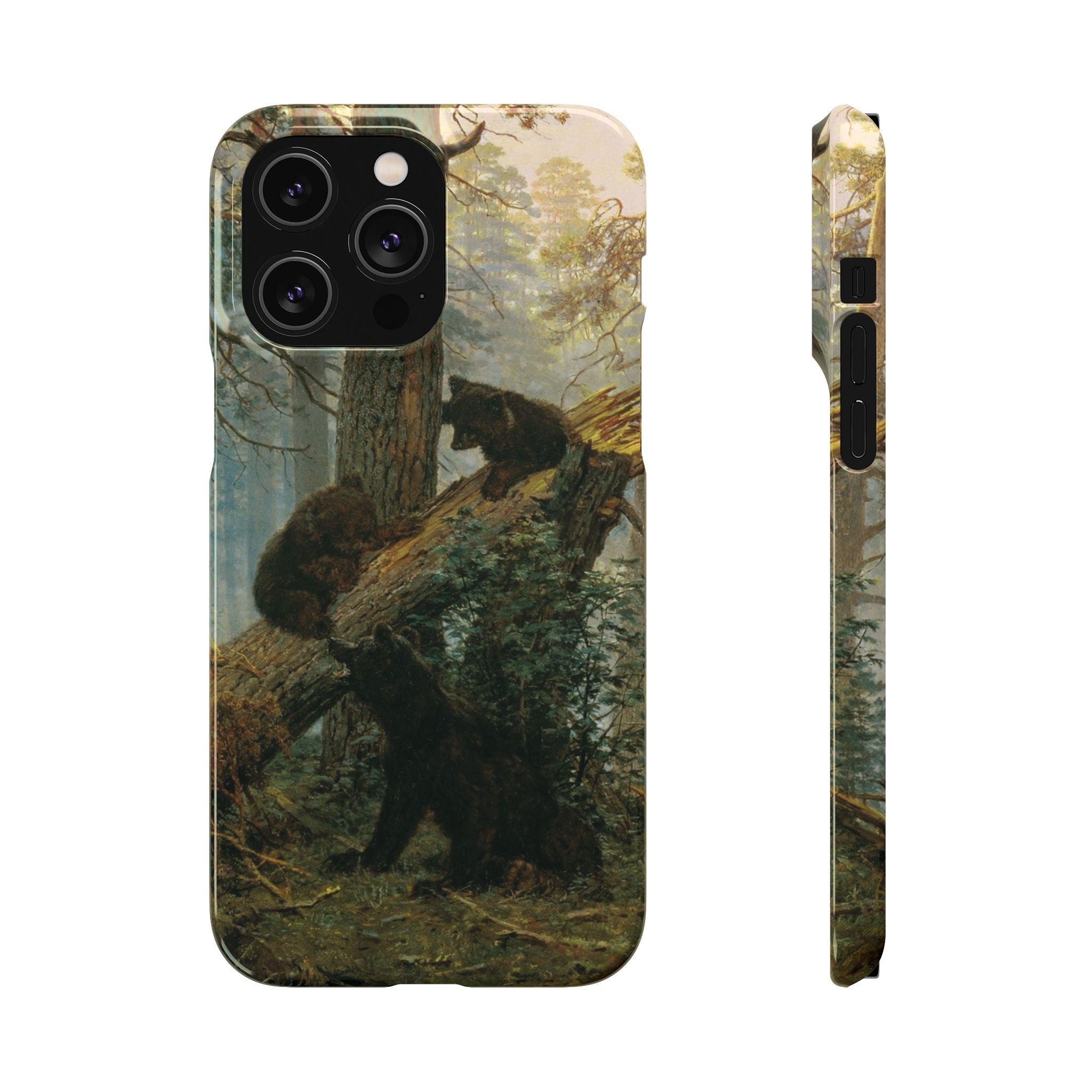 Morning in a Pine Forest by Ivan Ivanovich Shishkin - iPhone Slim Case