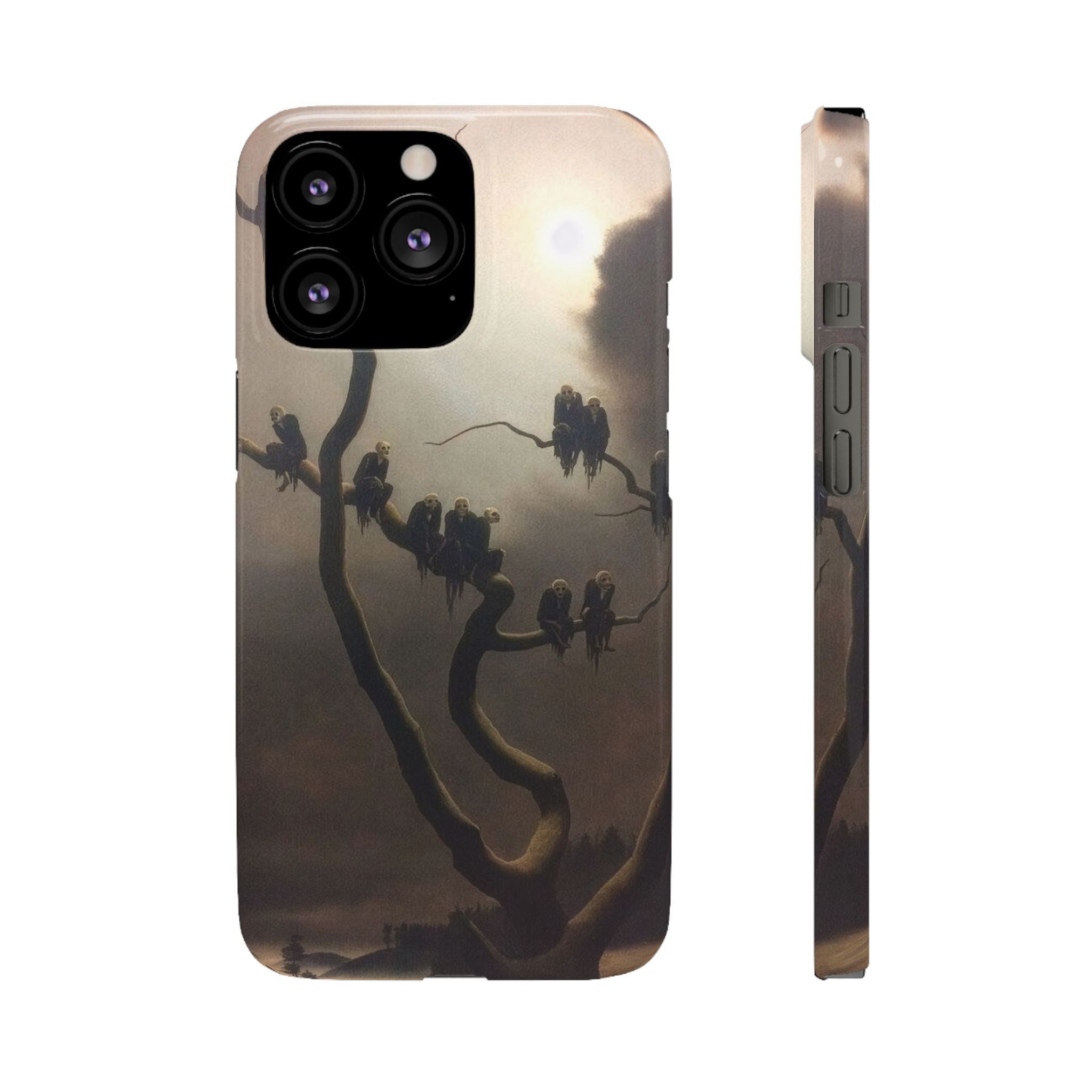 Ghosts on a Tree by Franz Sedlacek - iPhone Slim Case