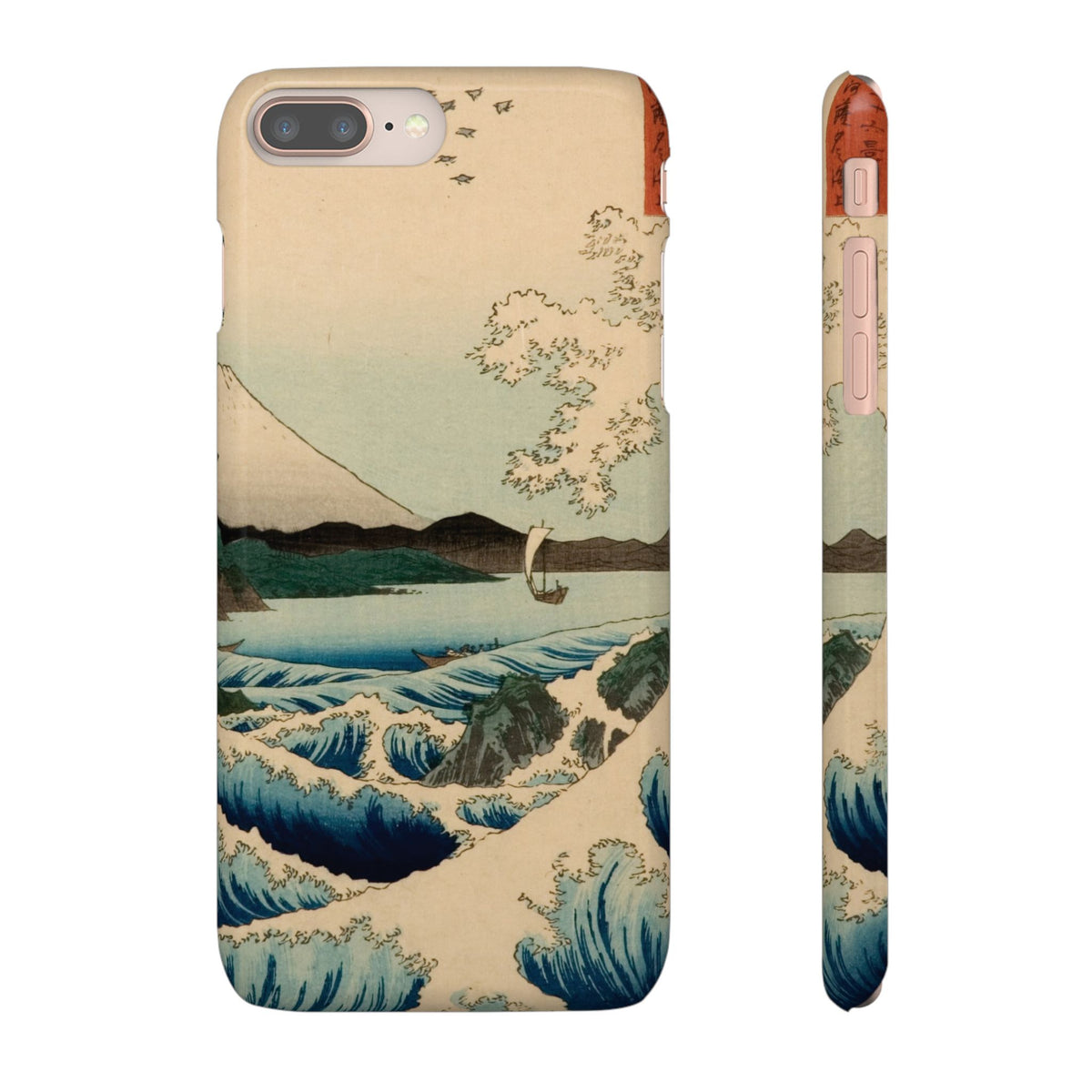 The Sea at Satta in Suruga Province by Utagawa Hiroshige - iPhone Slim Case