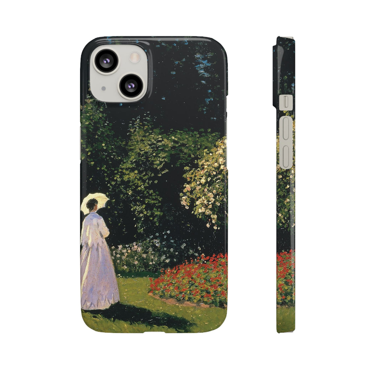 Woman in the Garden by Claude Monet - iPhone Slim Case