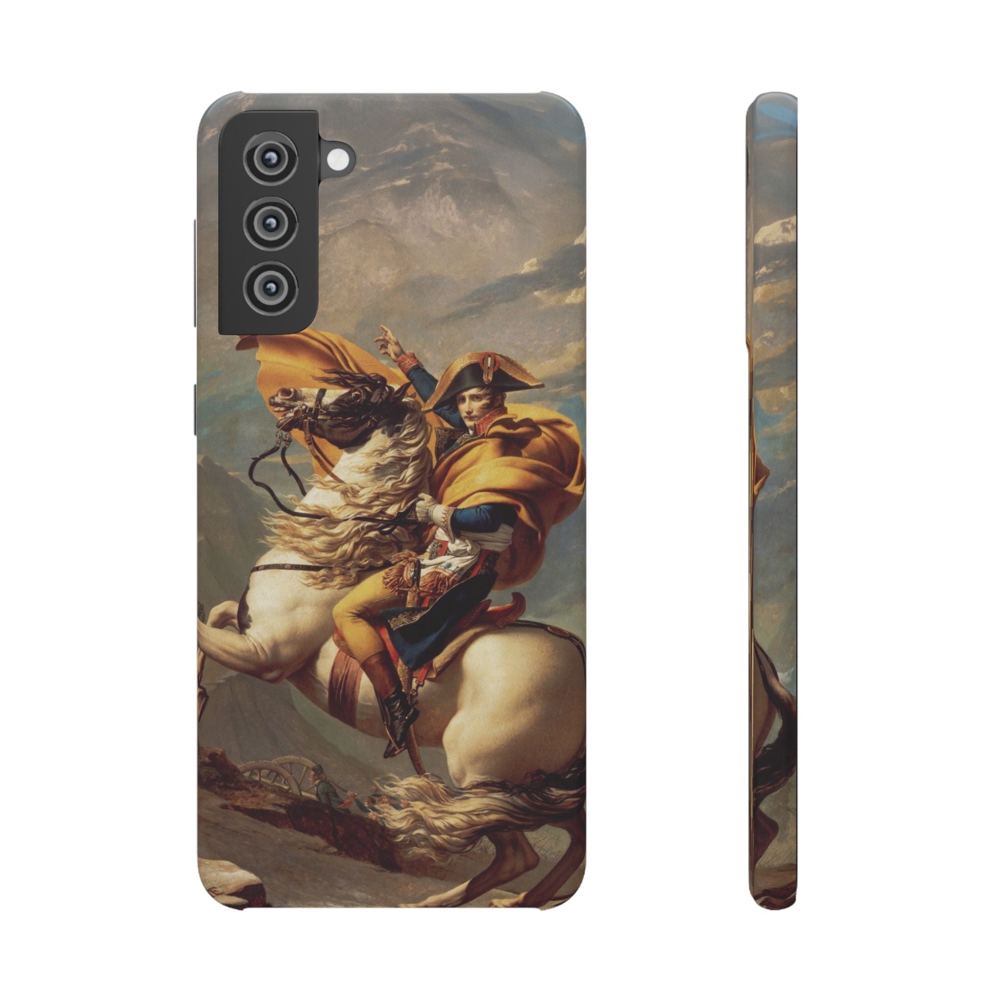 Napoleon at the Saint-Bernard Pass by Jacques-Louis David - Samsung Slim Case