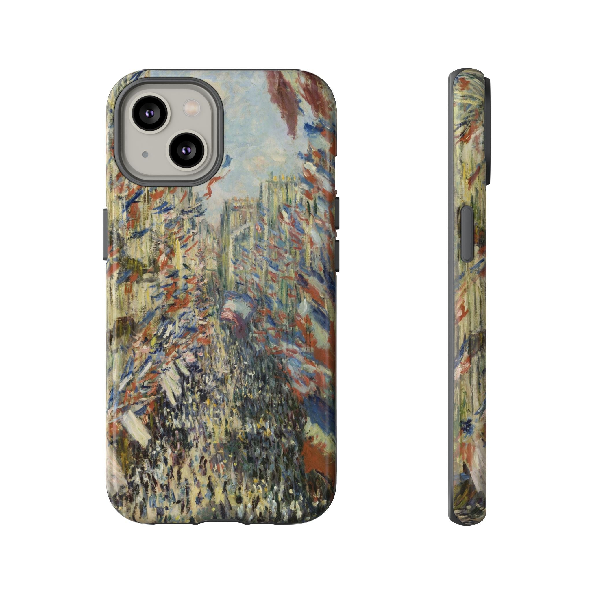 The Rue Montorgueil in Paris by Claude Monet - iPhone Tough Case