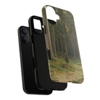 In the Forest of Countess Mordvinova Petergof by Ivan Ivanovich Shishkin - iPhone Tough Case