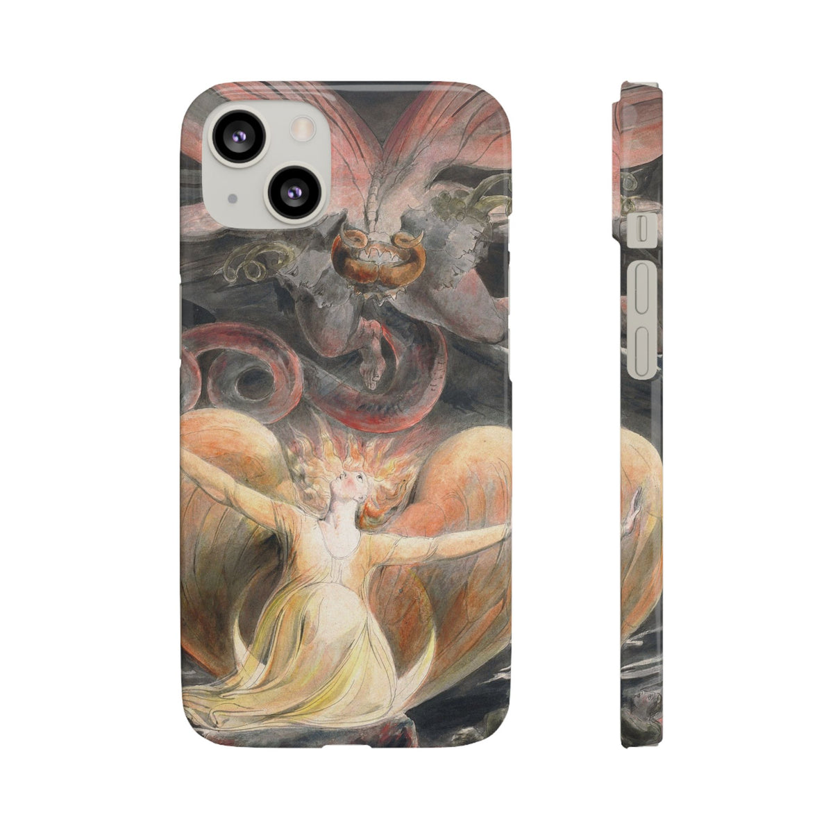 The Great Red Dragon and the Woman Clothed with the Sun by William Blake - iPhone Slim Case
