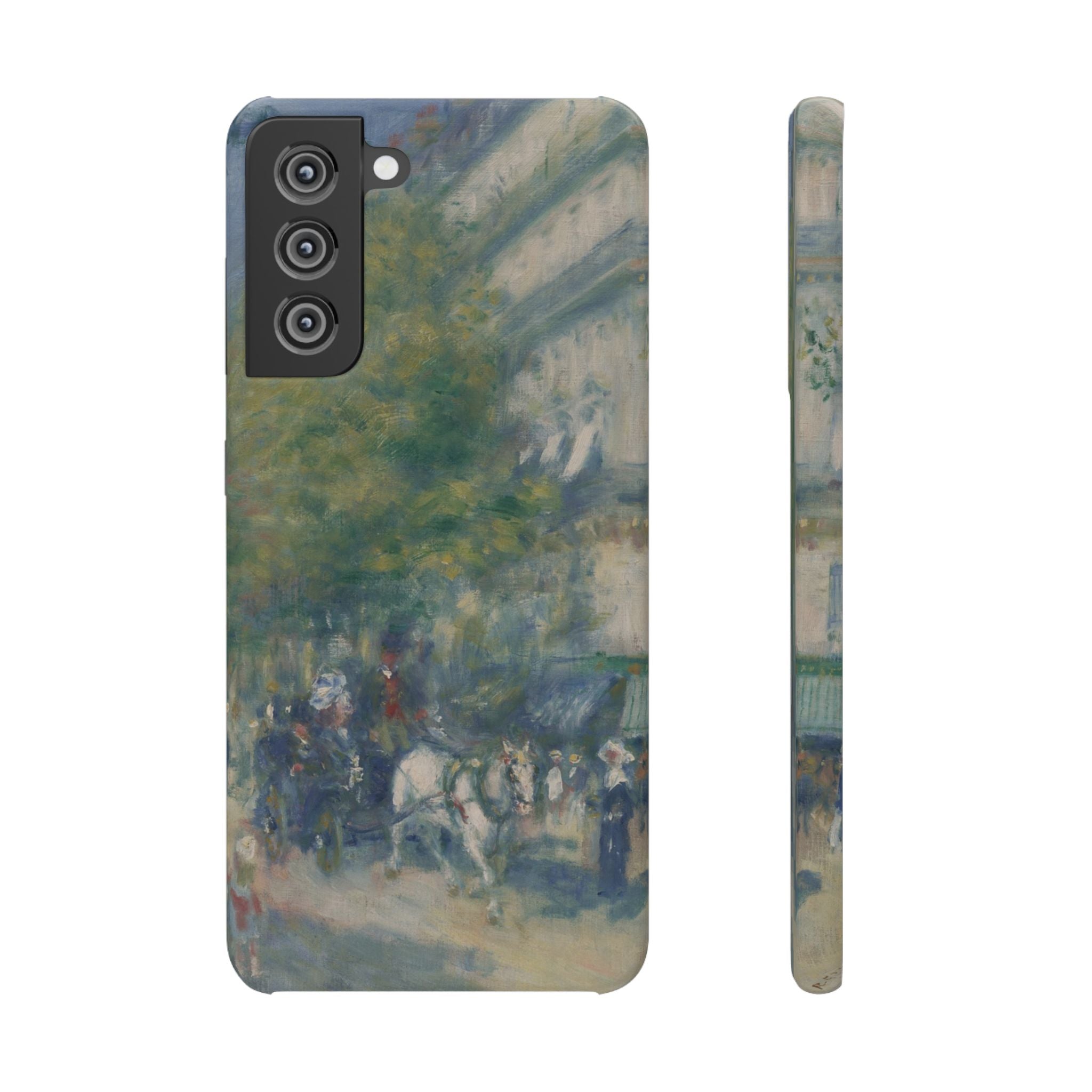 The Grands Boulevards by Pierre Auguste Renoir - Samsung Slim Case