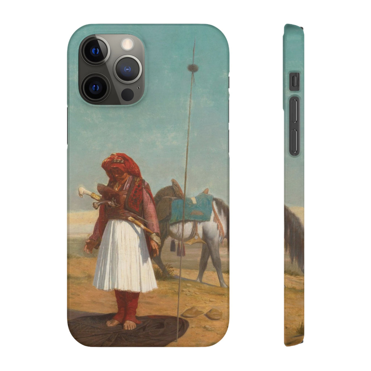 Prayer in the Desert by Jean-Leon Gerome - iPhone Slim Case